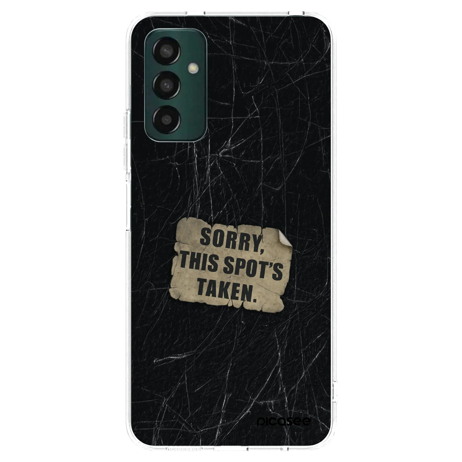 Picasee silikónový prehľadný obal pre Samsung Galaxy M13 M135F - SORRY