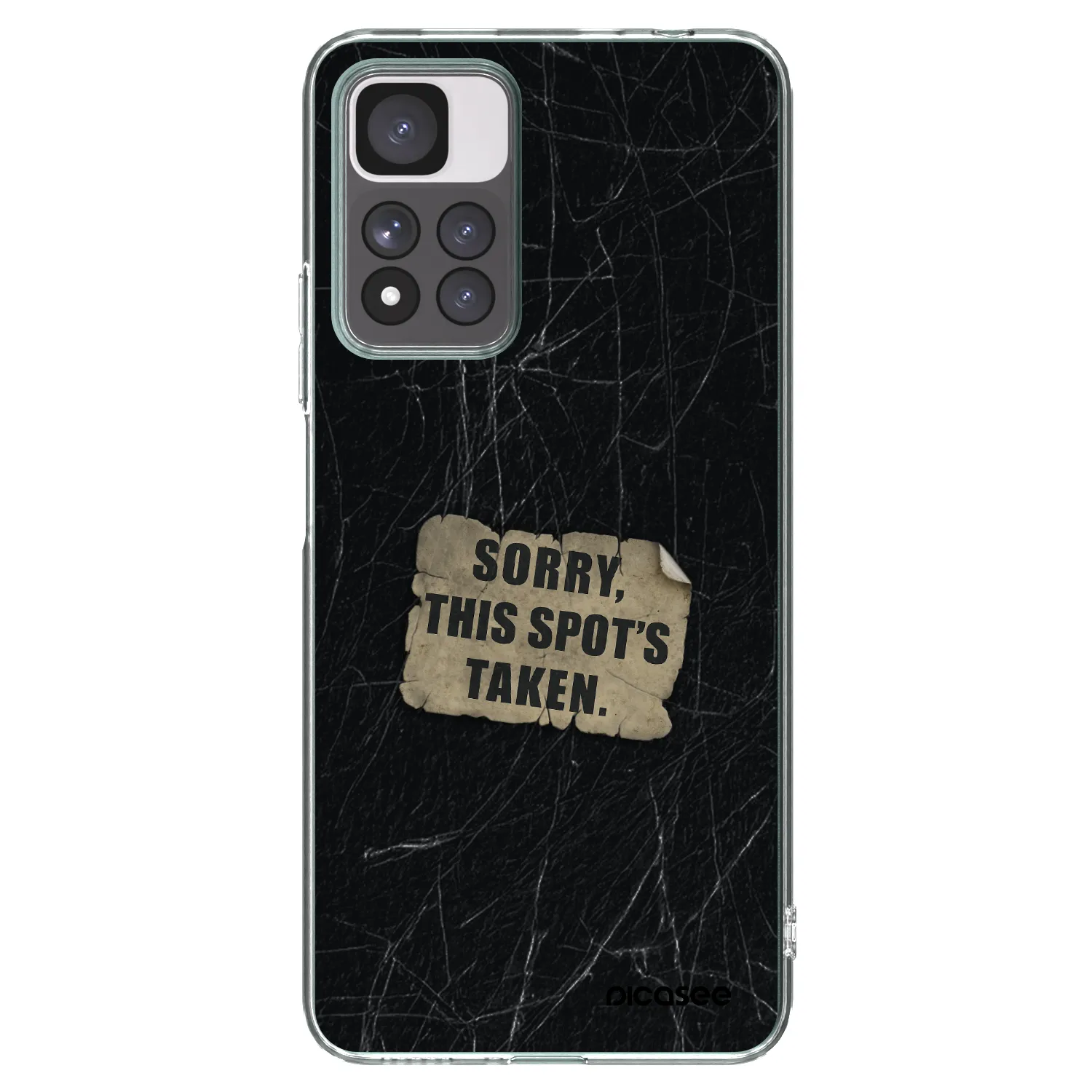 Picasee silikónový prehľadný obal pre Xiaomi Redmi Note 11 Pro+ 5G - SORRY