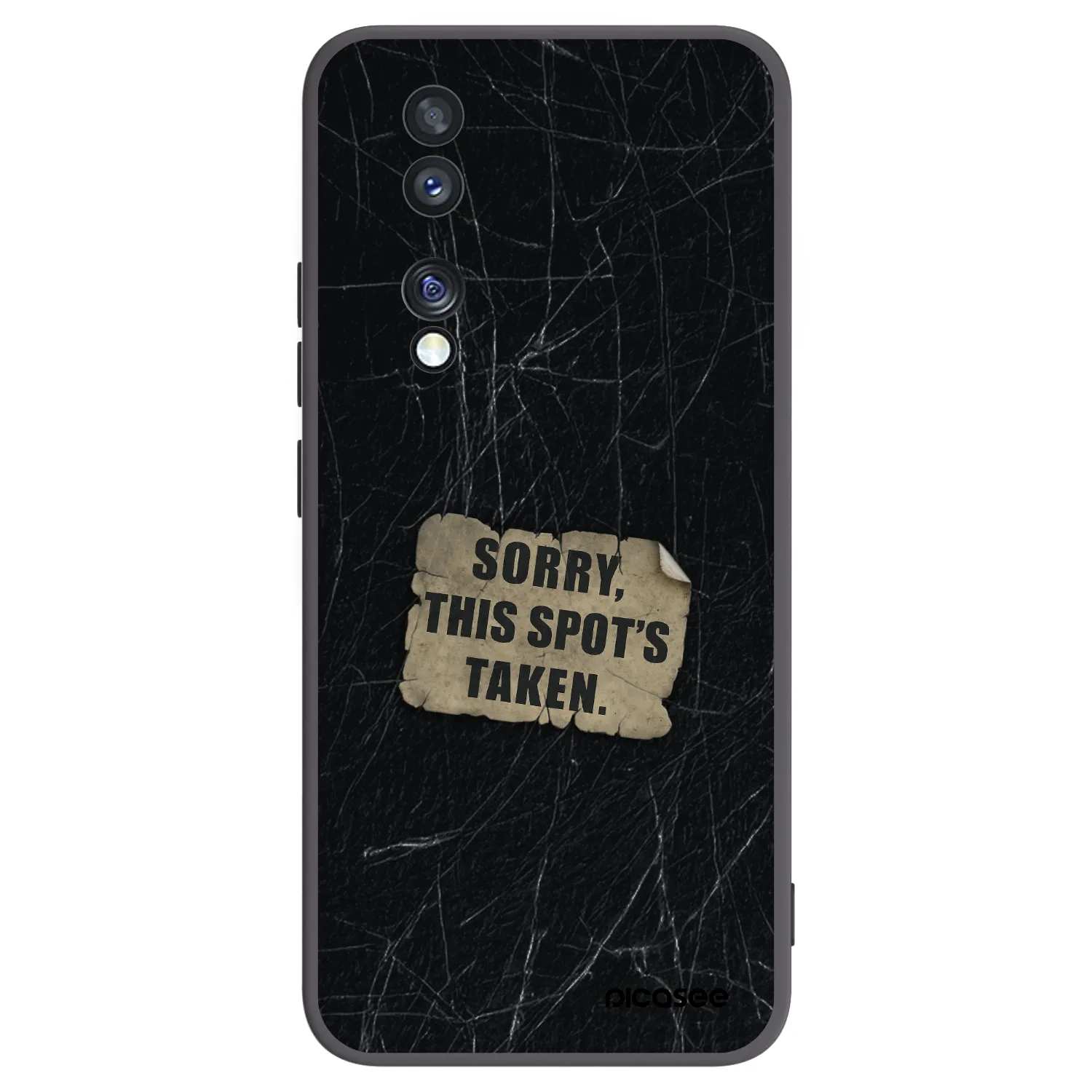 Picasee silikónový čierny obal pre Honor 70 - SORRY