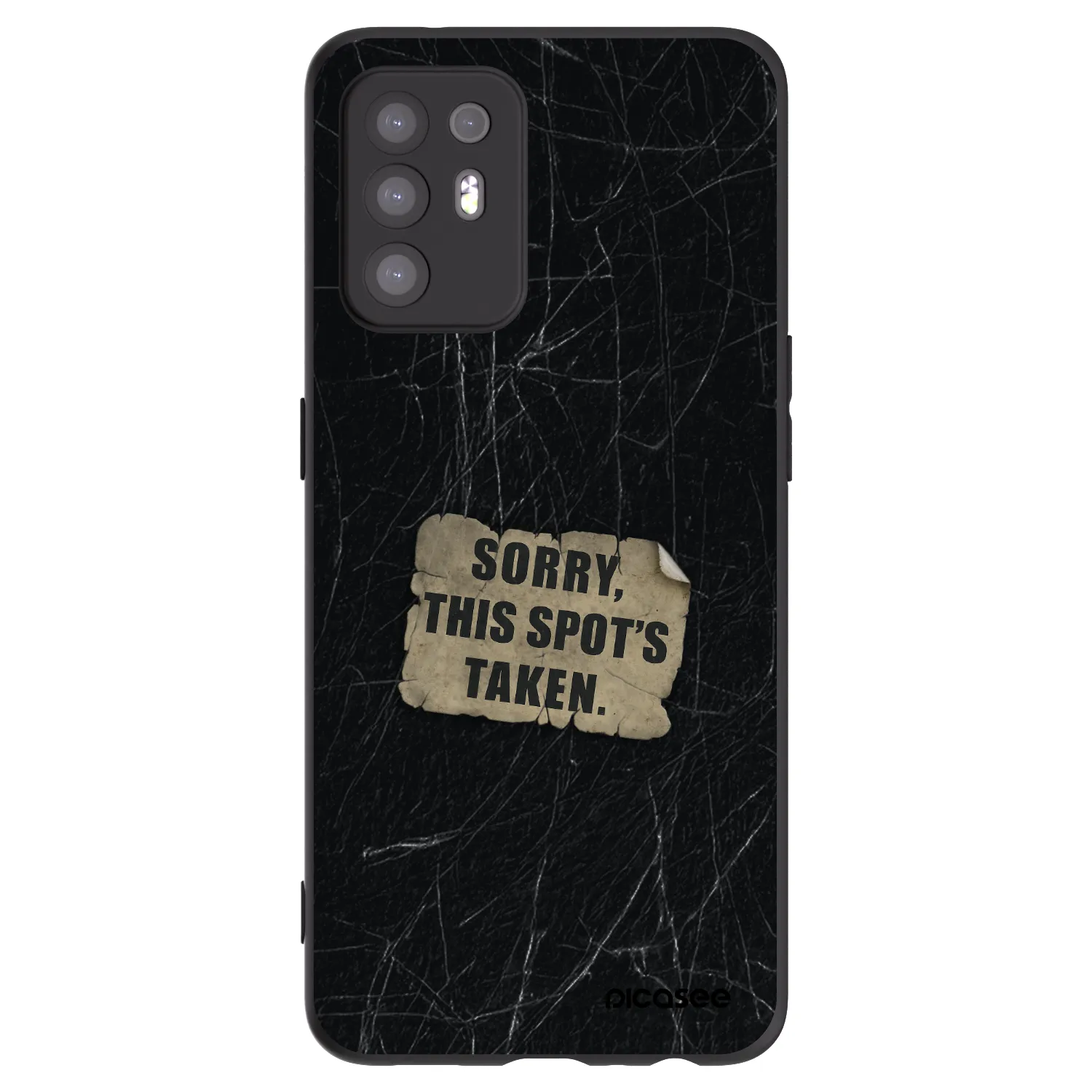 Picasee silikónový čierny obal pre OPPO A94 5G - SORRY