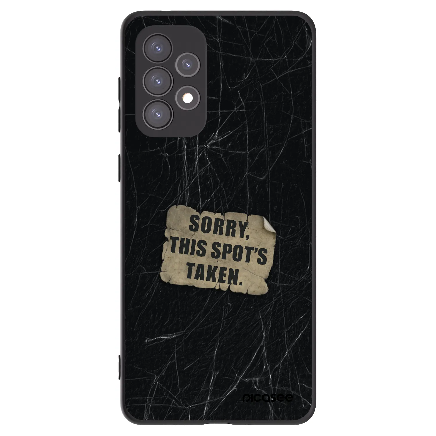 Picasee silikónový čierny obal pre Samsung Galaxy A73 5G - SORRY
