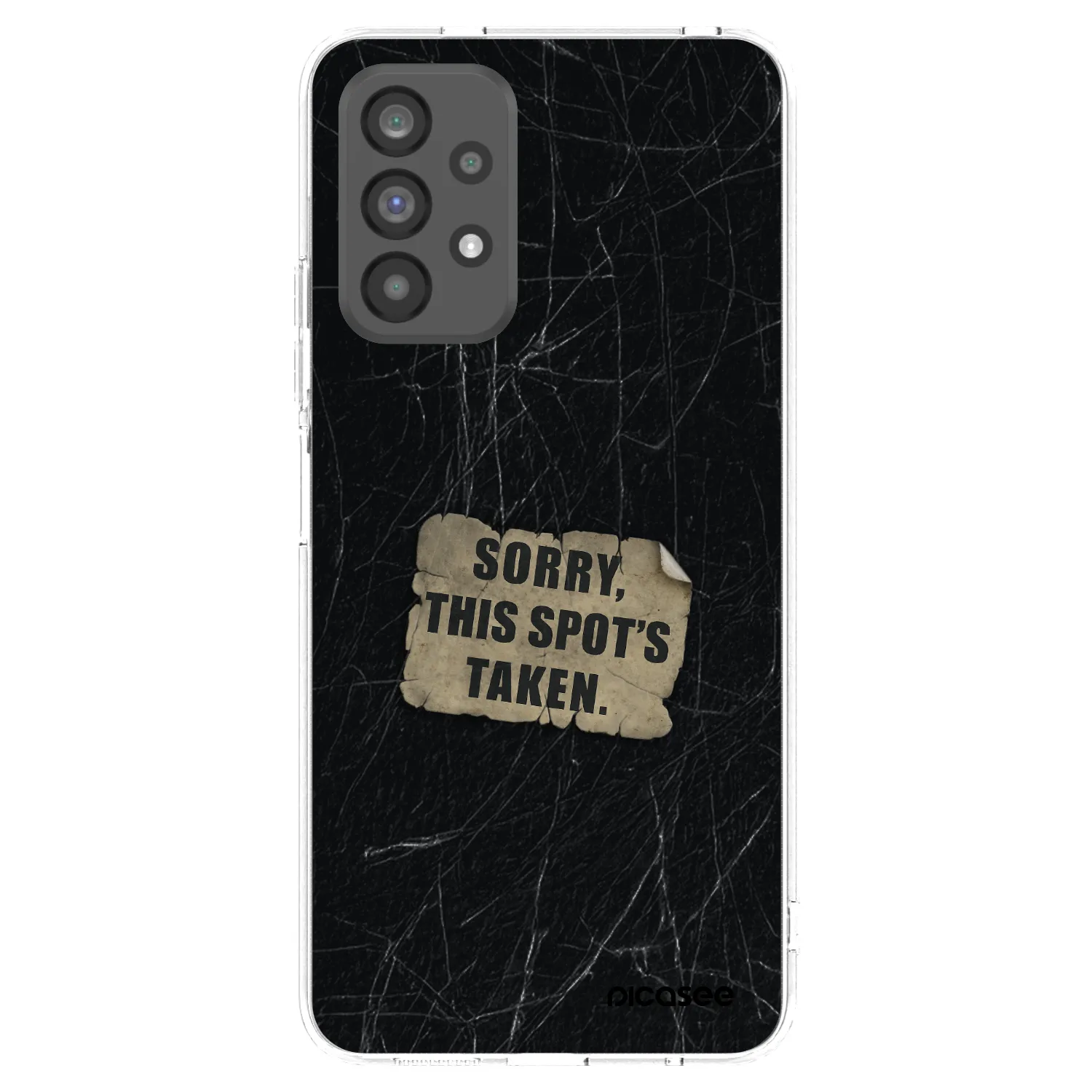 Picasee silikónový prehľadný obal pre Samsung Galaxy A73 5G - SORRY