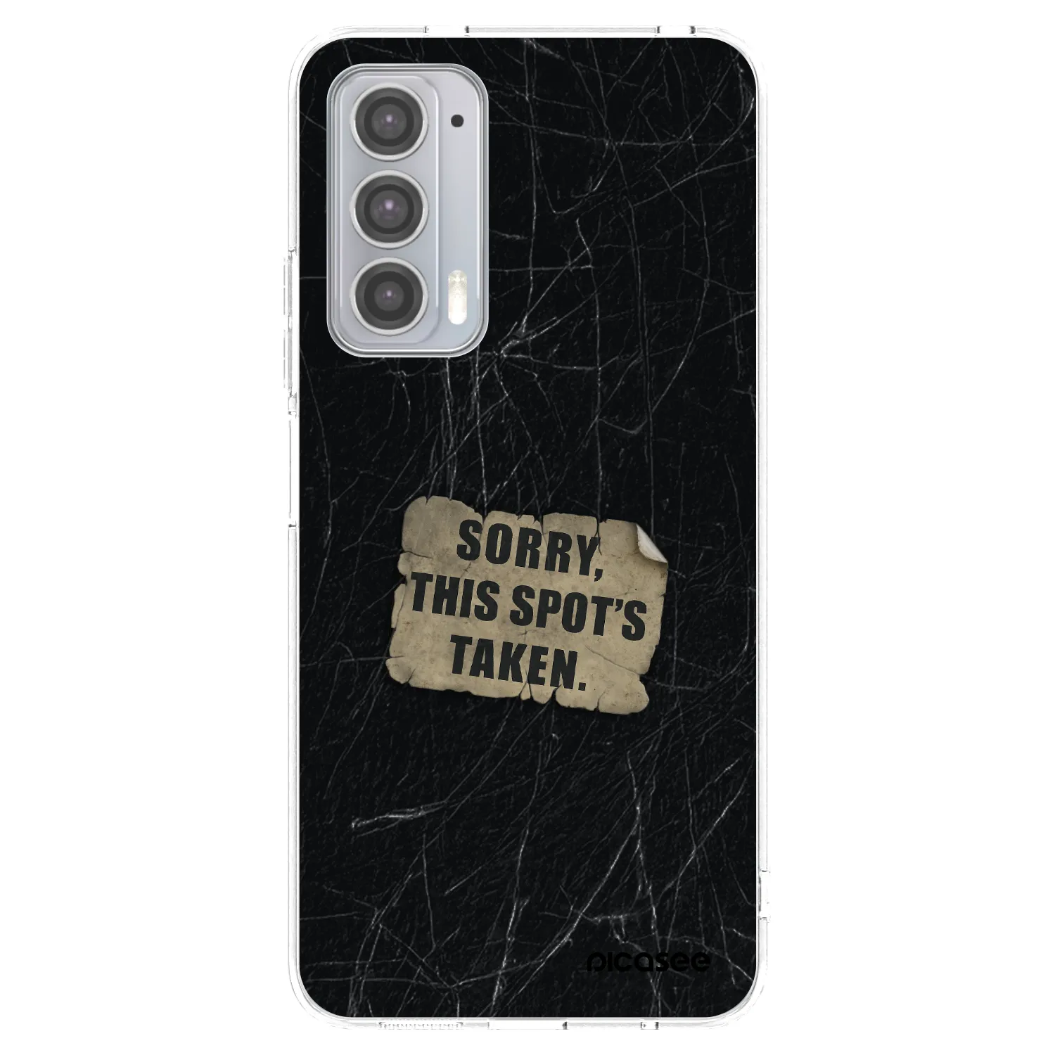 Picasee silikónový prehľadný obal pre Motorola Edge 20 - SORRY
