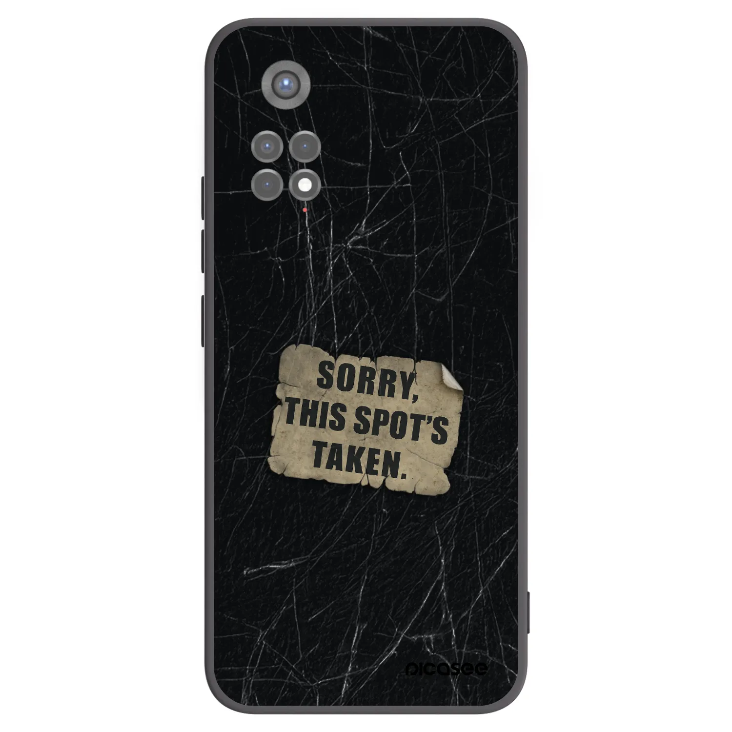 Picasee silikónový čierny obal pre Xiaomi Redmi Note 11S 5G - SORRY