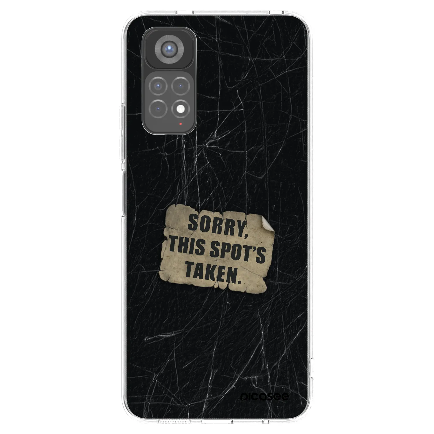 Picasee silikónový prehľadný obal pre Xiaomi Redmi Note 11S 5G - SORRY