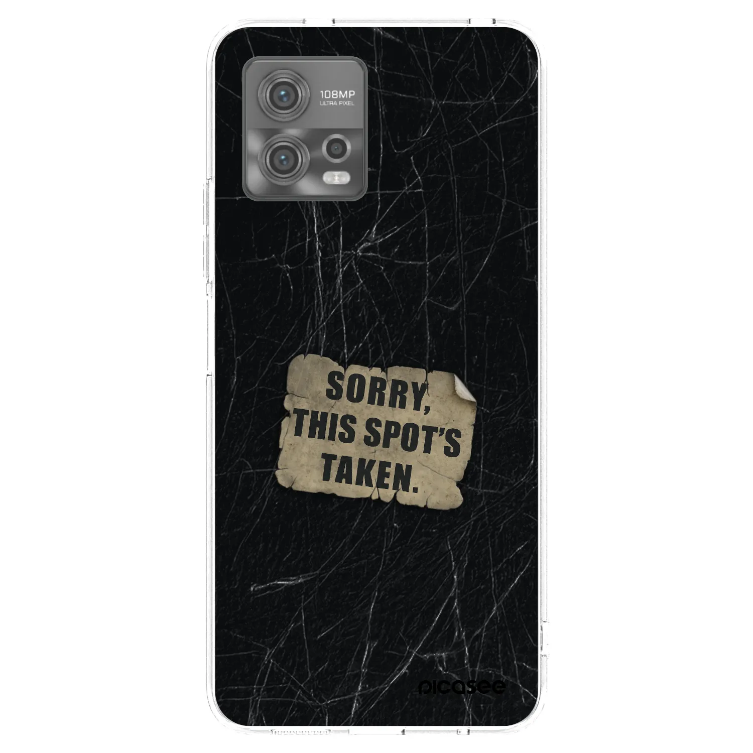 Picasee silikónový prehľadný obal pre Motorola Moto G72 - SORRY
