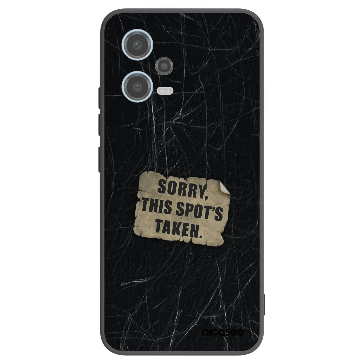 Picasee silikónový čierny obal pre Xiaomi Redmi Note 12 5G - SORRY