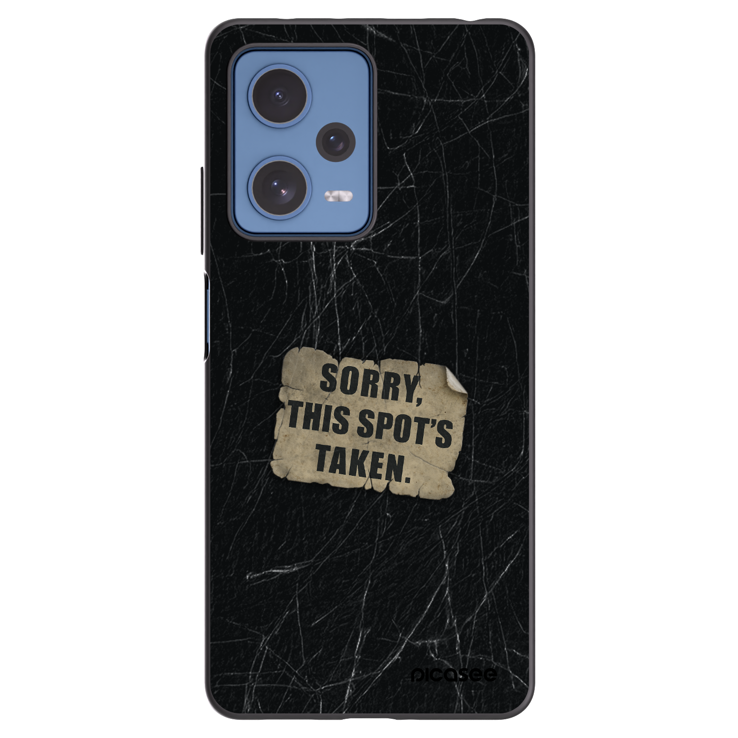 Picasee silikónový čierny obal pre Xiaomi Redmi Note 12 Pro 5G - SORRY
