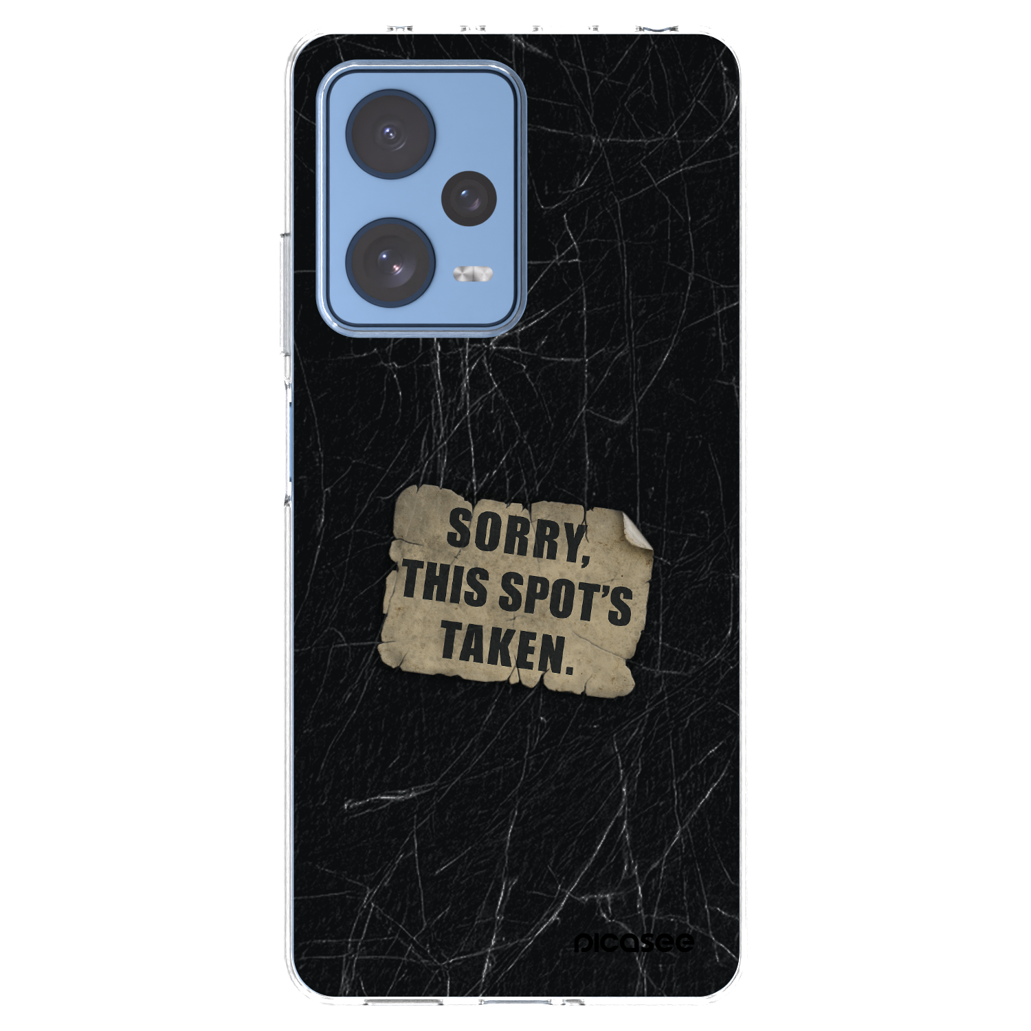 Picasee silikónový prehľadný obal pre Xiaomi Redmi Note 12 Pro 5G - SORRY