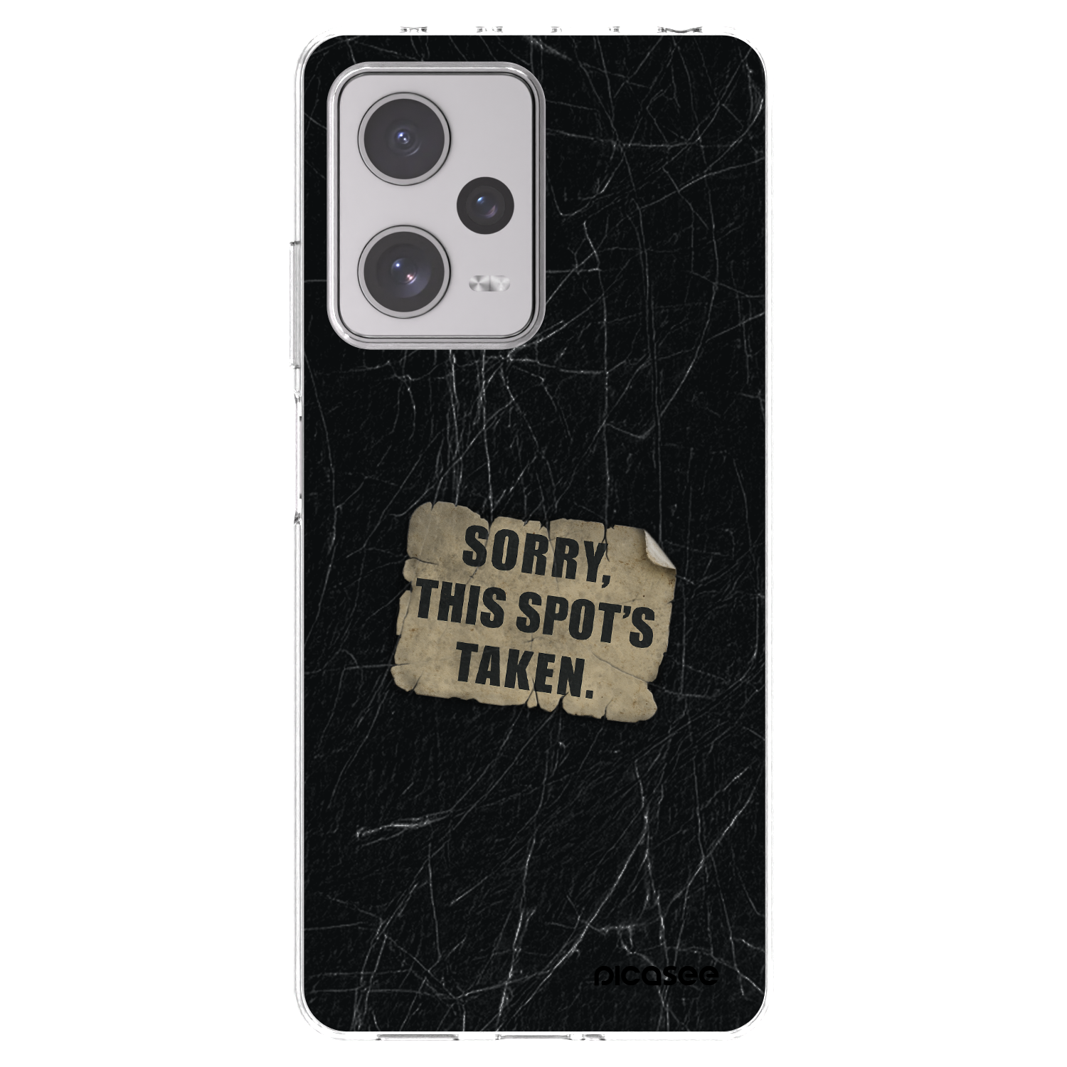 Picasee silikónový prehľadný obal pre Xiaomi Redmi Note 12 Pro+ 5G - SORRY