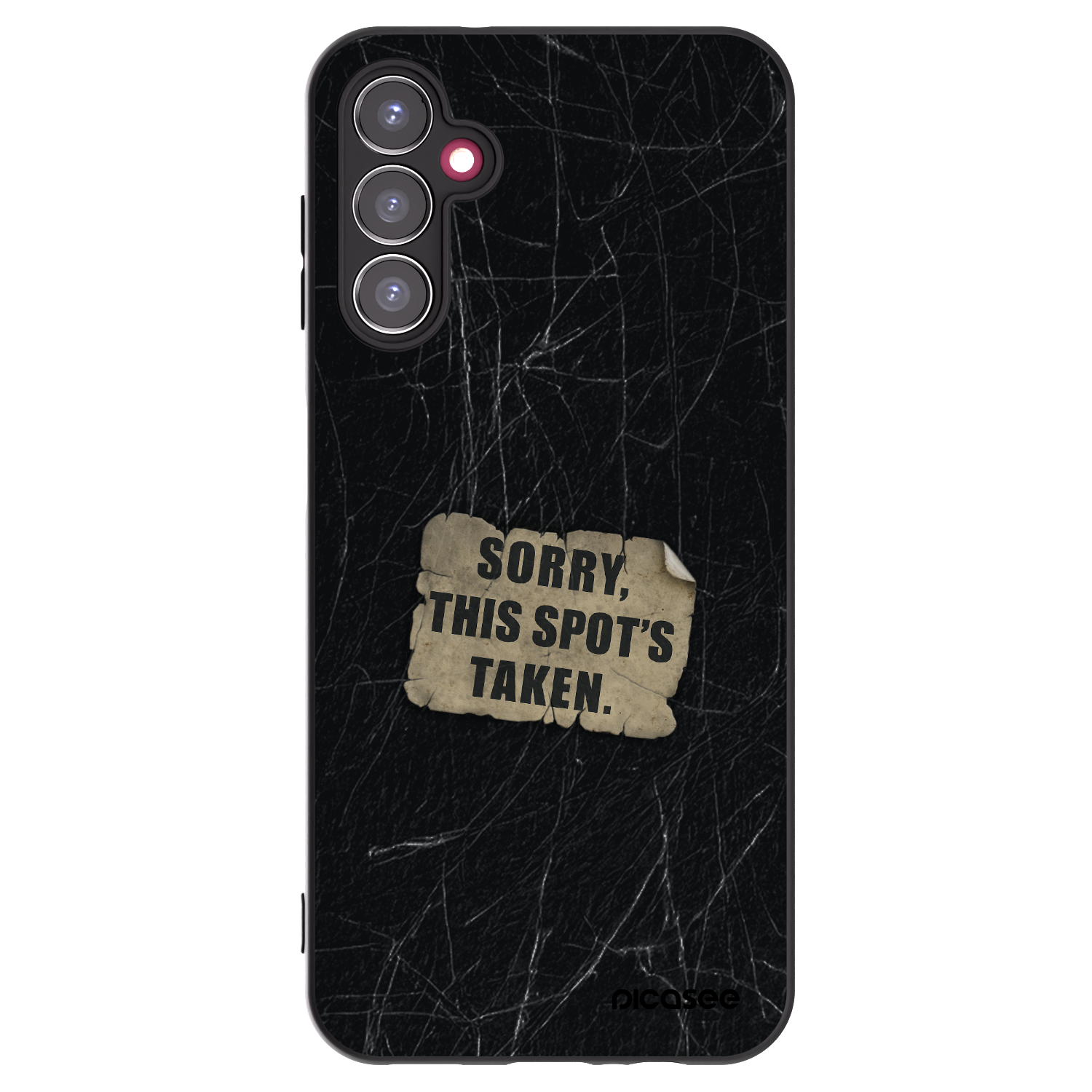 Picasee silikónový čierny obal pre Samsung Galaxy A14 4G A145R - SORRY