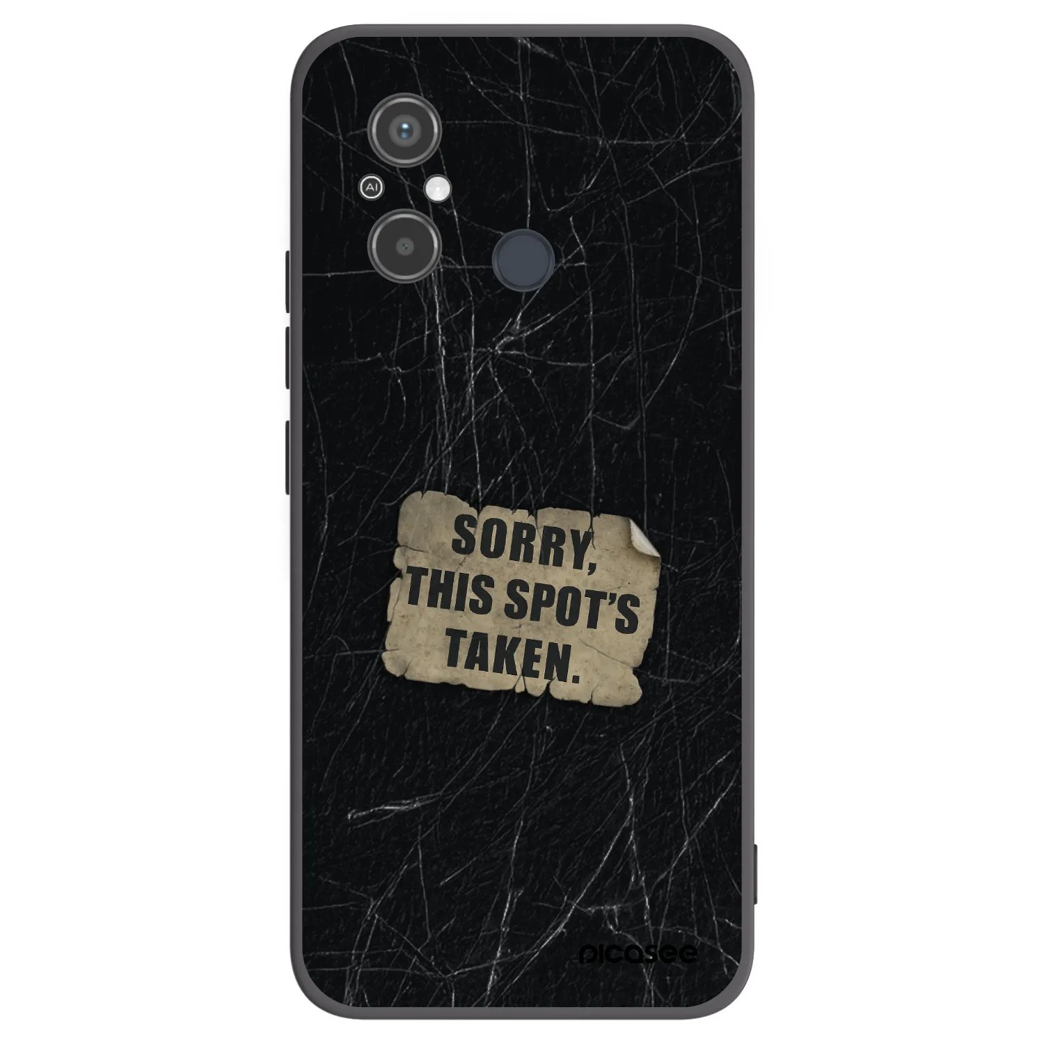 Picasee silikónový čierny obal pre Xiaomi Redmi 12C - SORRY