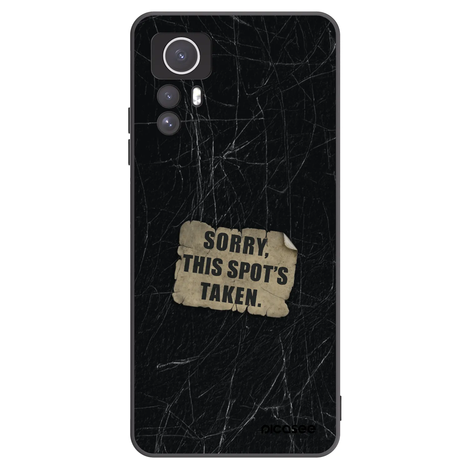 Picasee silikónový čierny obal pre Xiaomi Redmi Note 12S - SORRY