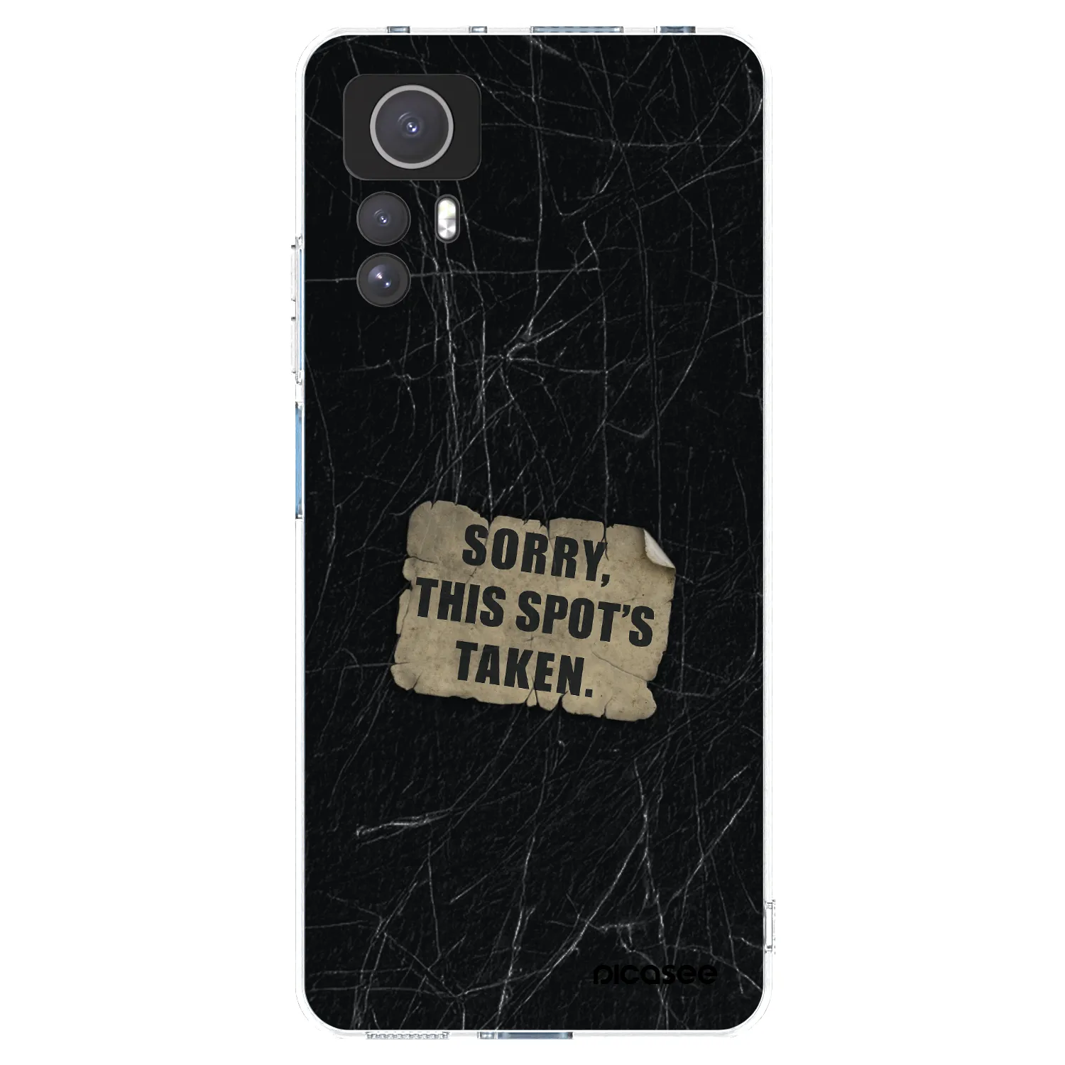 Picasee silikónový prehľadný obal pre Xiaomi Redmi Note 12S - SORRY