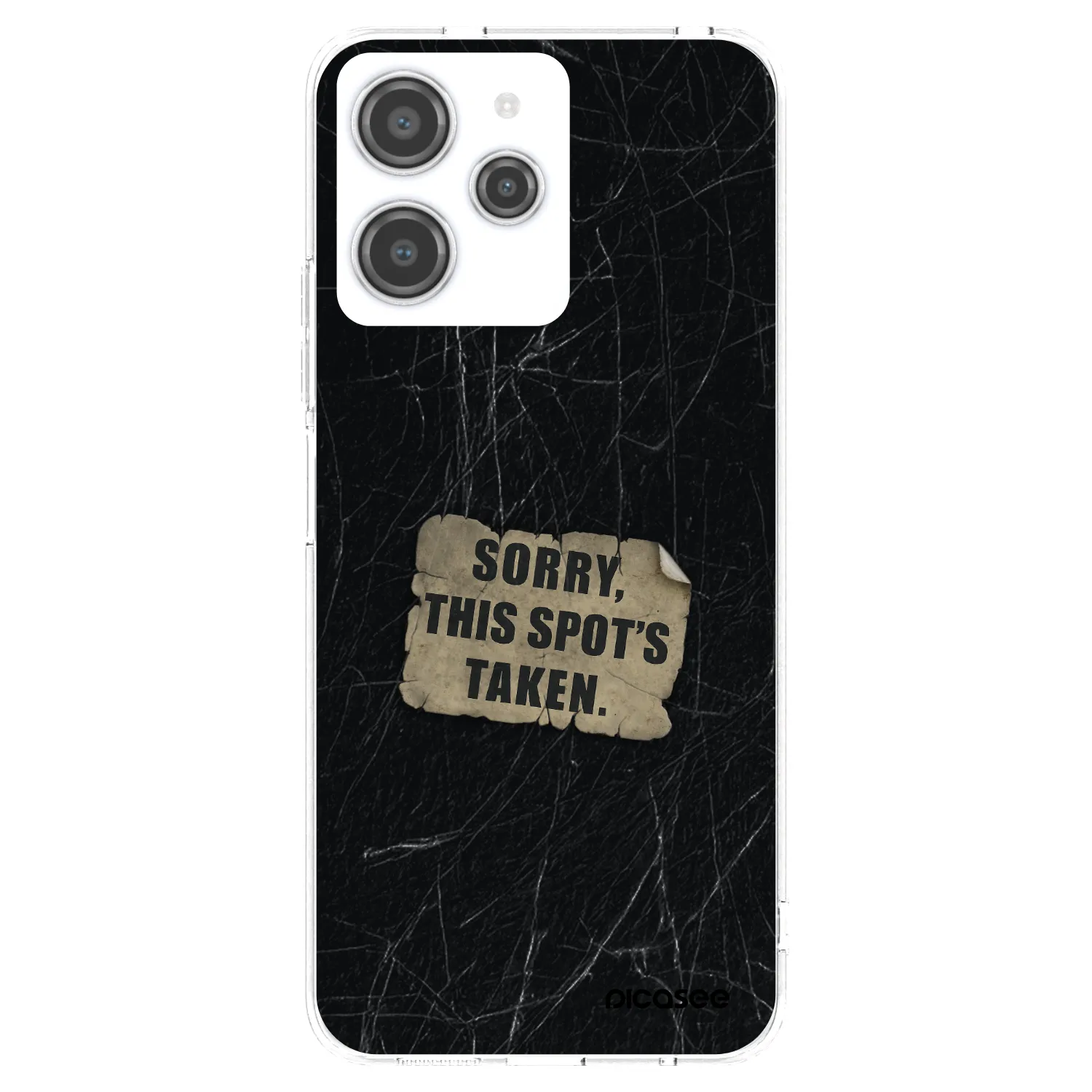 Silikónový prehľadný obal pre Xiaomi Redmi 12 4G - SORRY