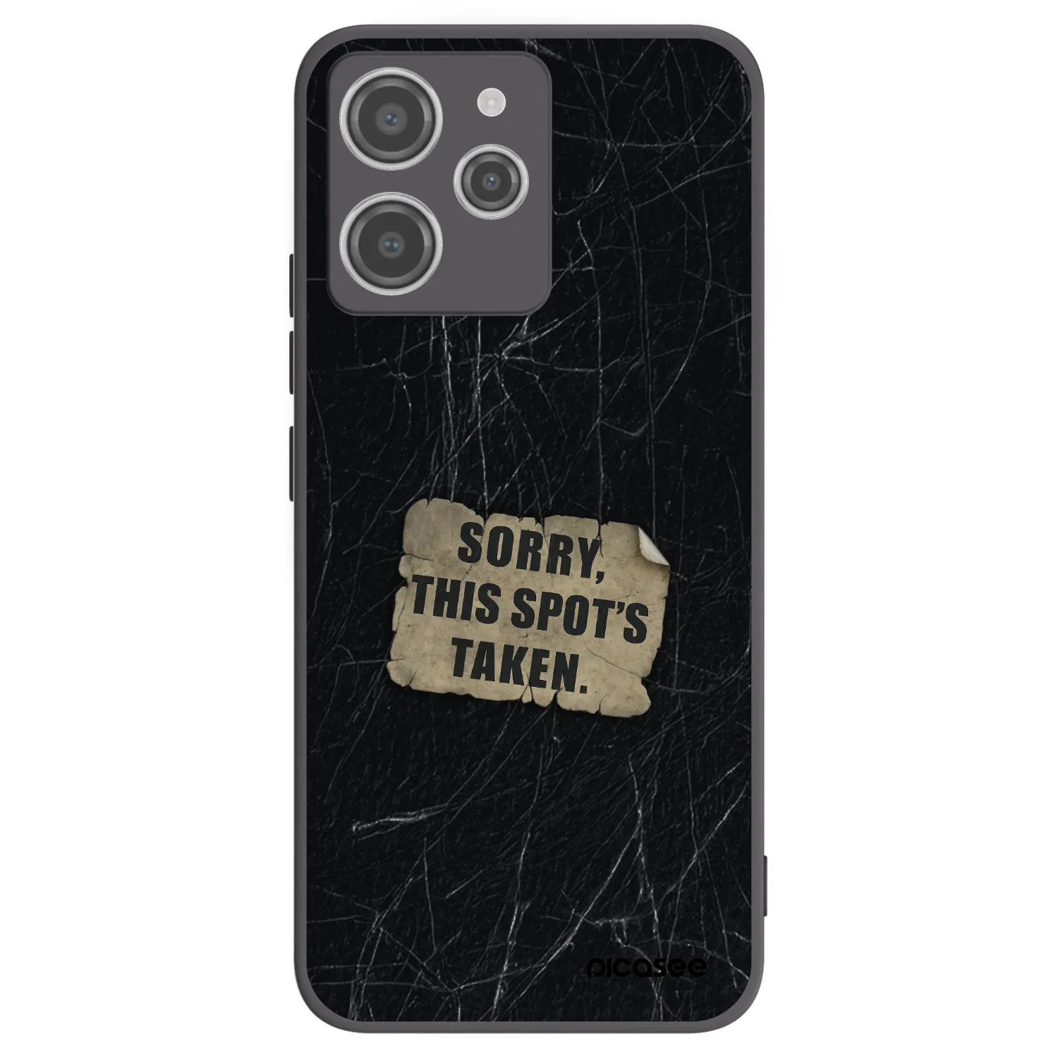 Silikónový čierny obal pre Xiaomi Redmi 12 4G - SORRY