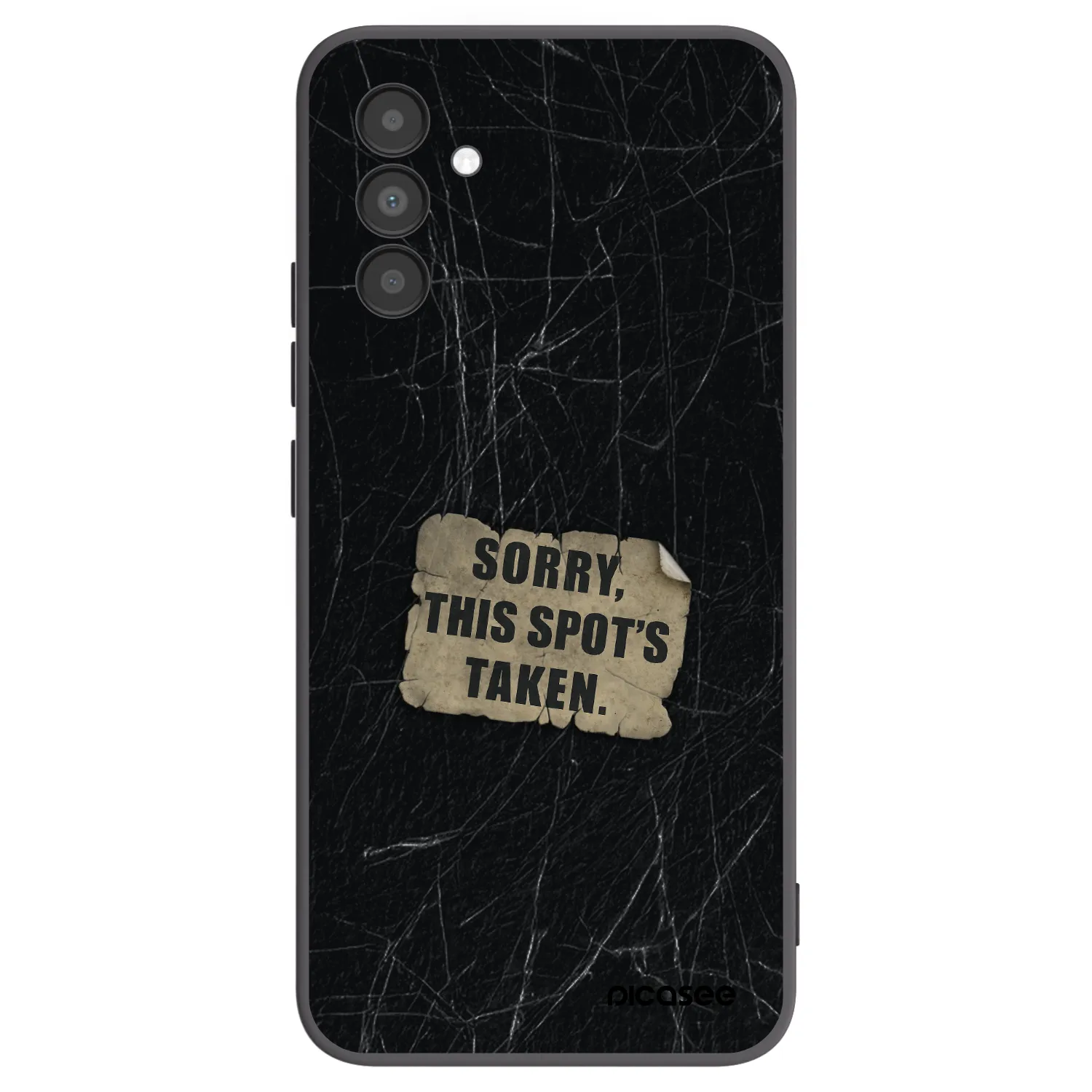 Picasee silikónový čierny obal pre Samsung Galaxy A04s A047F - SORRY