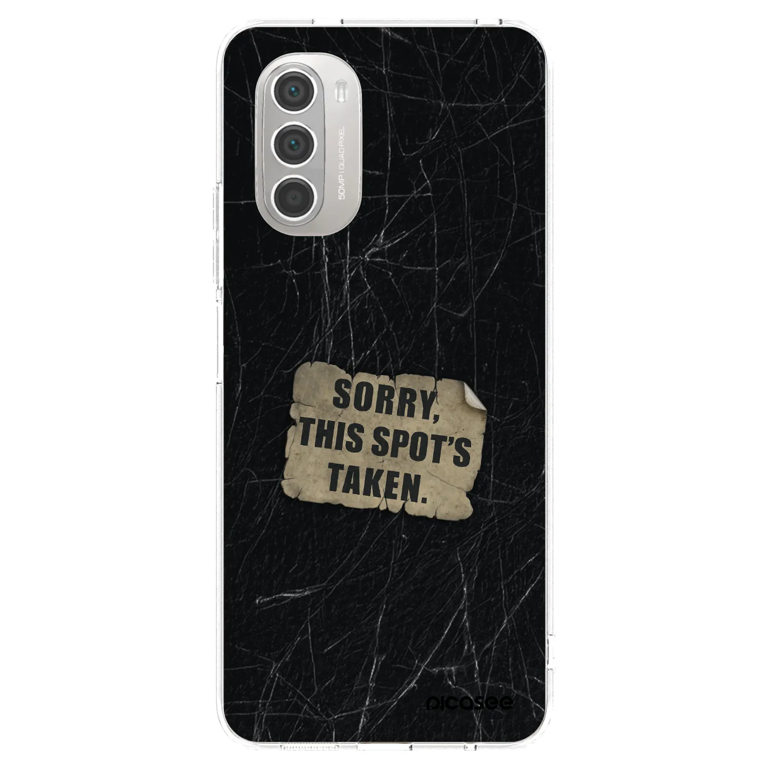 Picasee silikónový prehľadný obal pre Motorola Moto G51 - SORRY