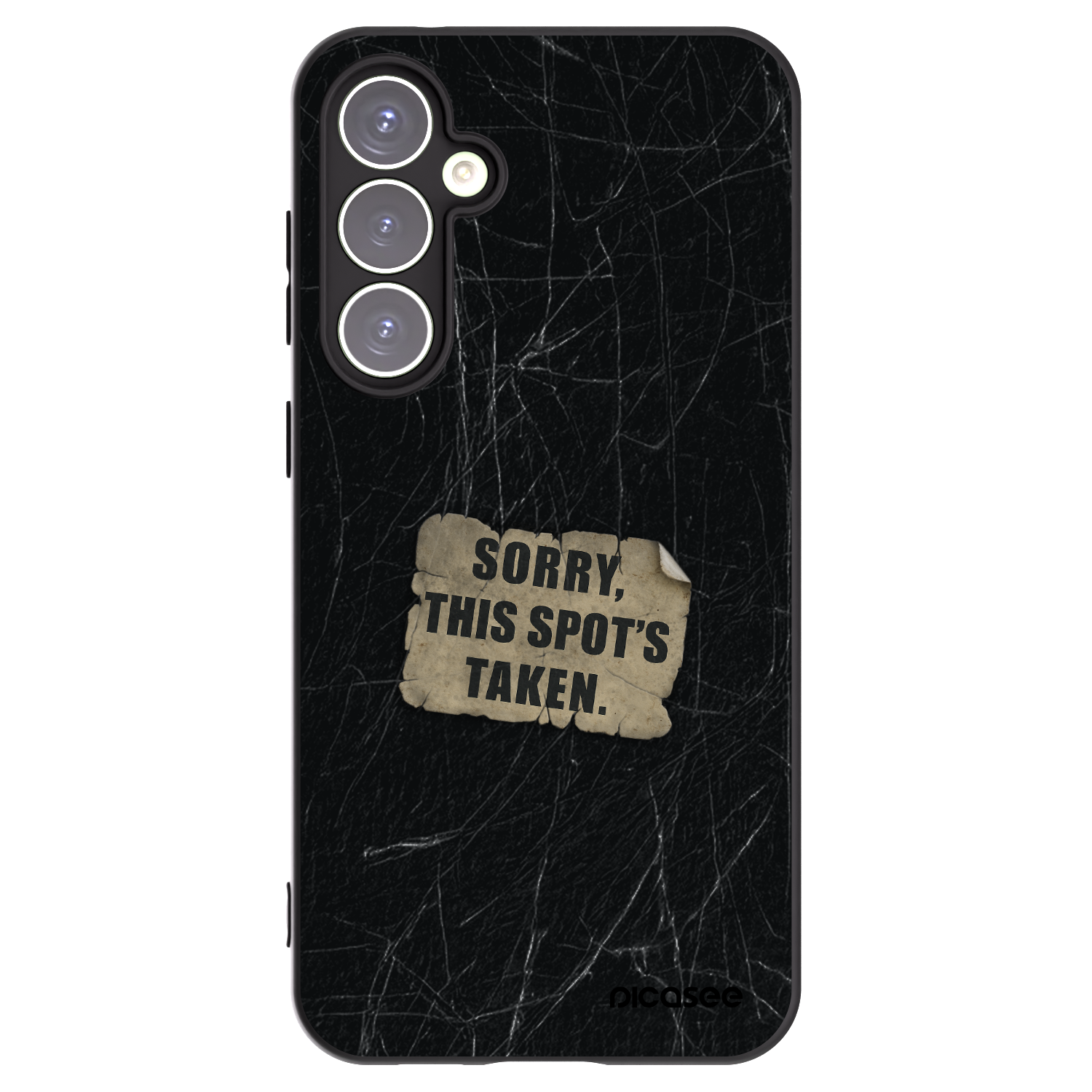 Picasee silikónový čierny obal pre Samsung Galaxy S23 FE S711B - SORRY