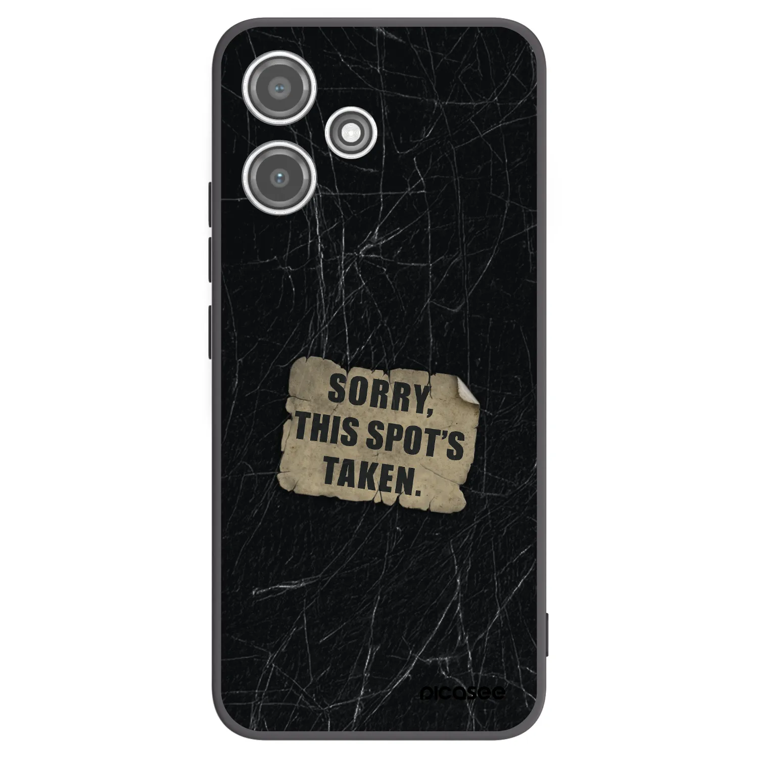 Picasee silikónový čierny obal pre Xiaomi Redmi 12 5G - SORRY
