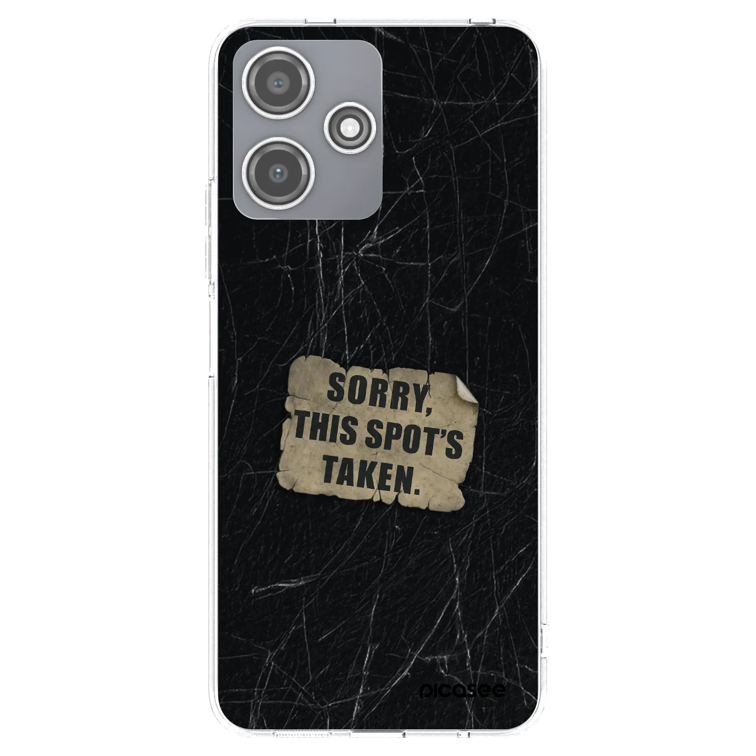 Picasee silikónový prehľadný obal pre Xiaomi Redmi 12 5G - SORRY