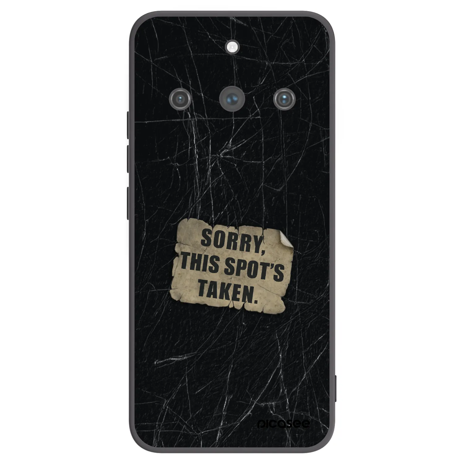 Picasee silikónový čierny obal pre Realme 11 Pro+ - SORRY