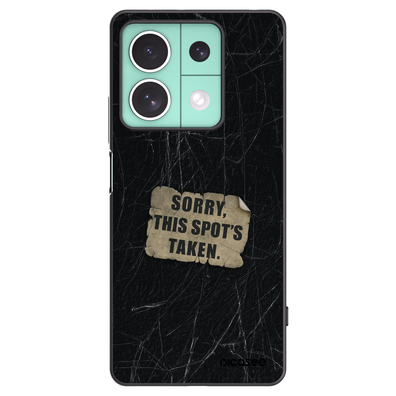 Picasee silikónový čierny obal pre Xiaomi Redmi Note 13 5G - SORRY