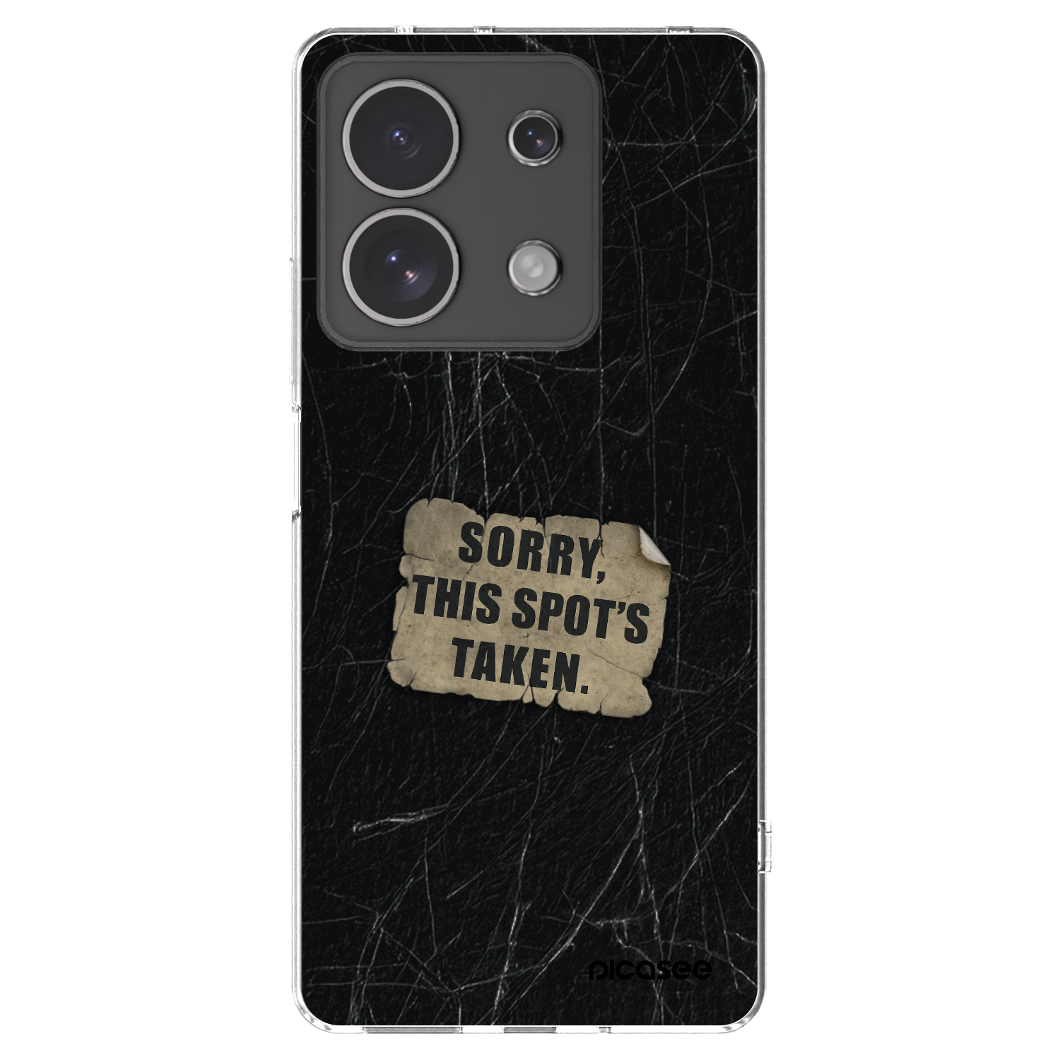 Picasee silikónový prehľadný obal pre Xiaomi Redmi Note 13 4G - SORRY