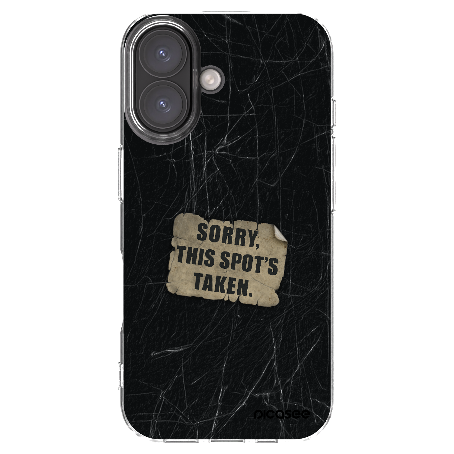 Picasee silikónový prehľadný obal pre Apple iPhone 16 - SORRY