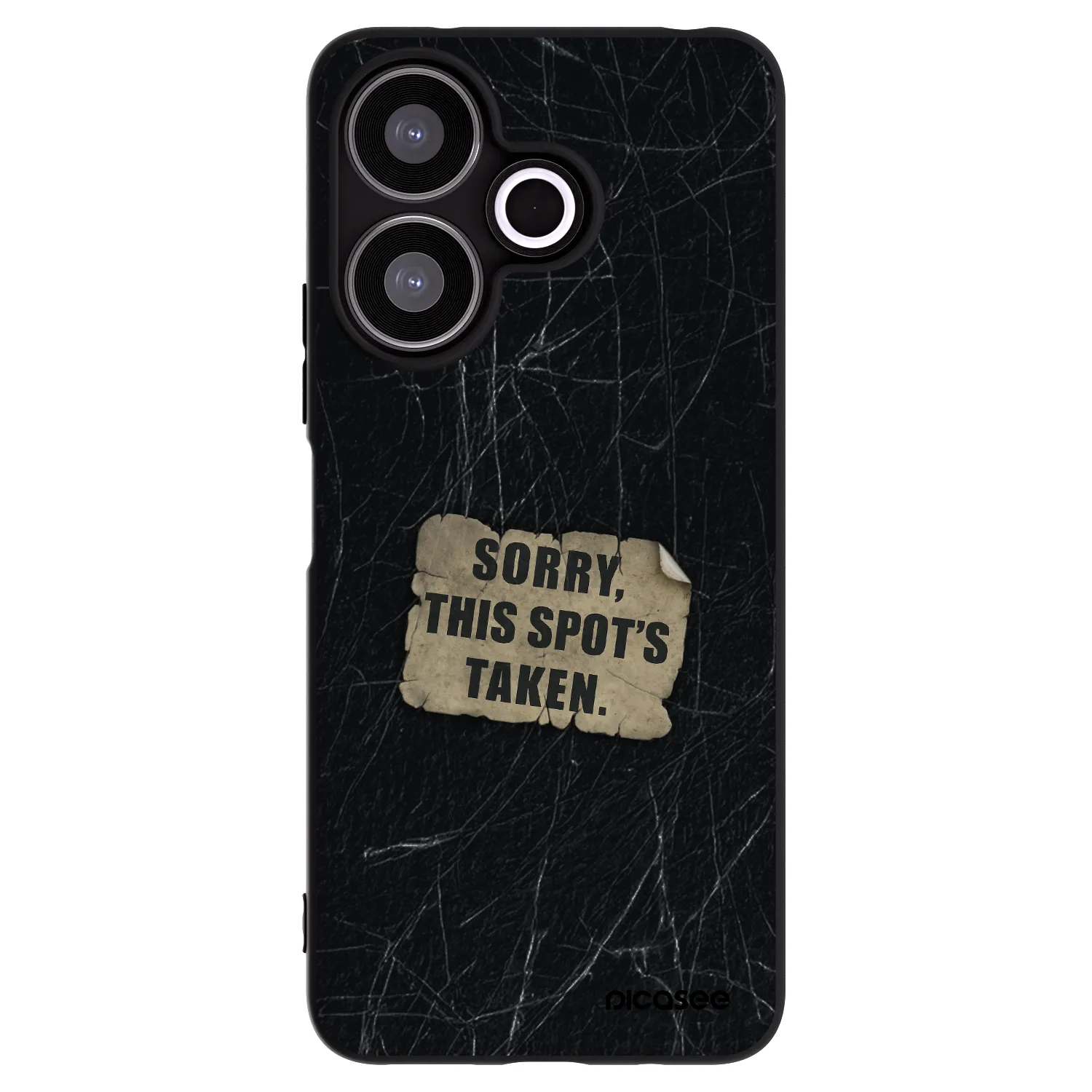 Silikónový čierny obal pre Xiaomi Redmi 13 4G - SORRY