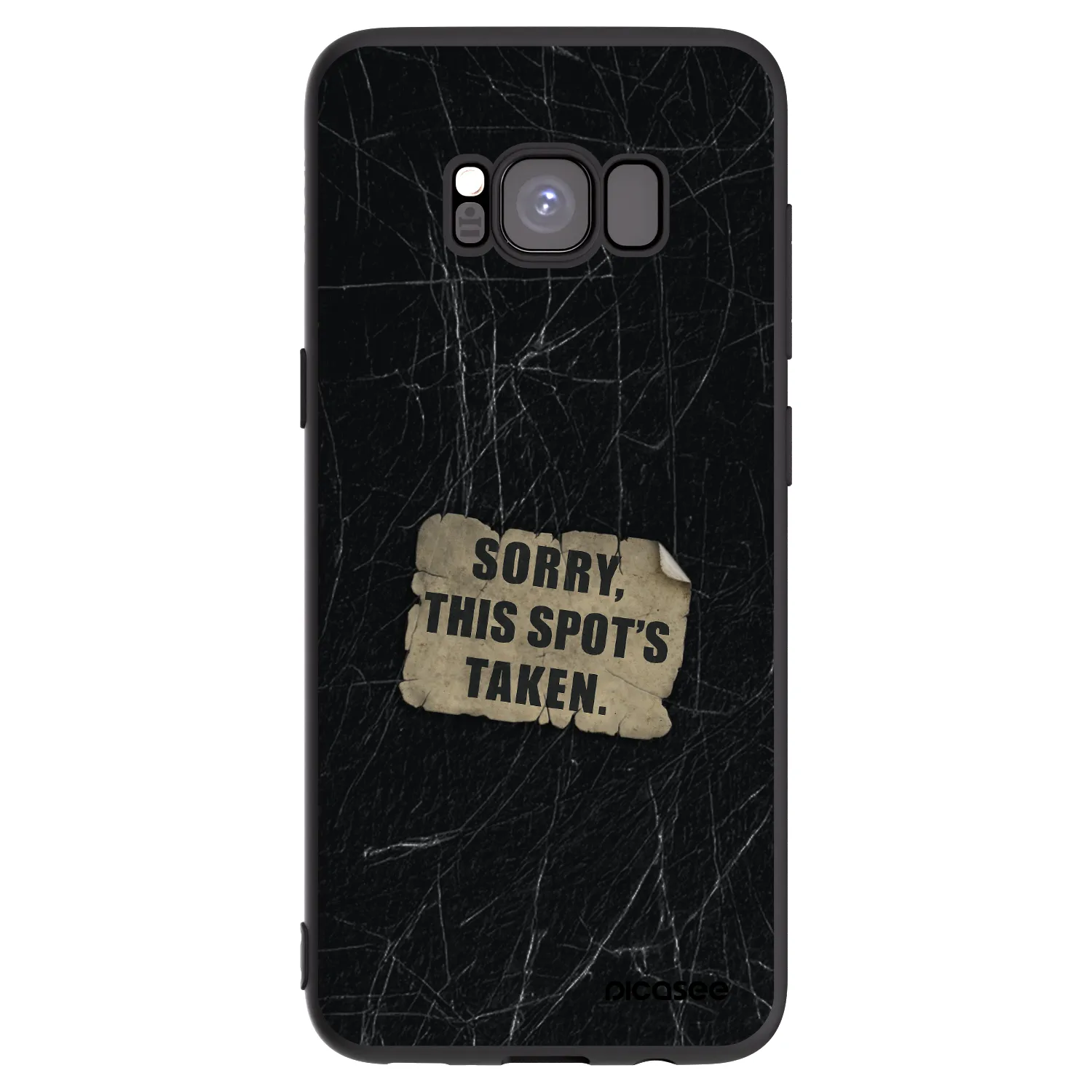 Picasee silikónový čierny obal pre Samsung Galaxy S8 G950F - SORRY