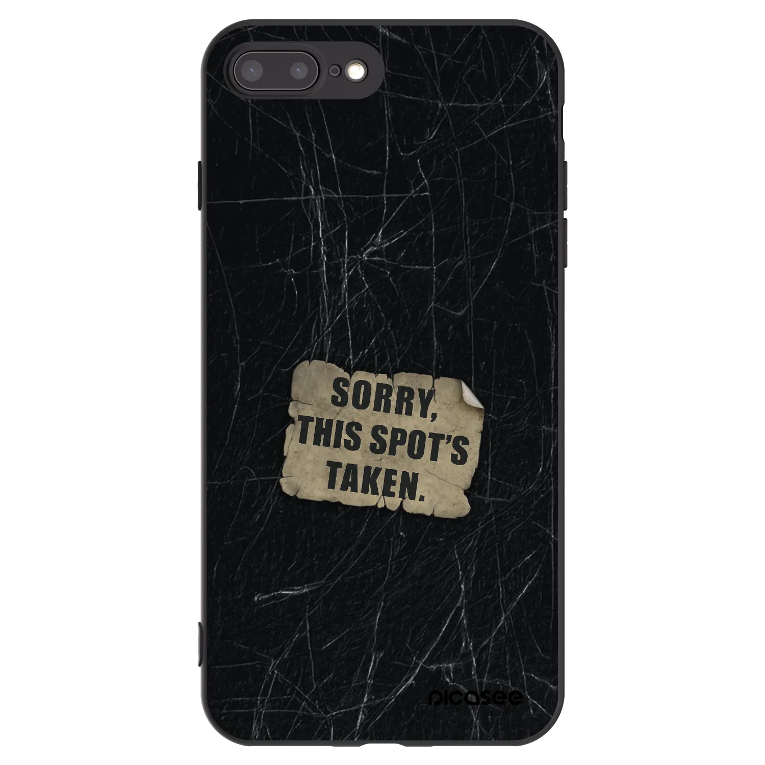Picasee silikónový čierny obal pre Apple iPhone 8 Plus - SORRY