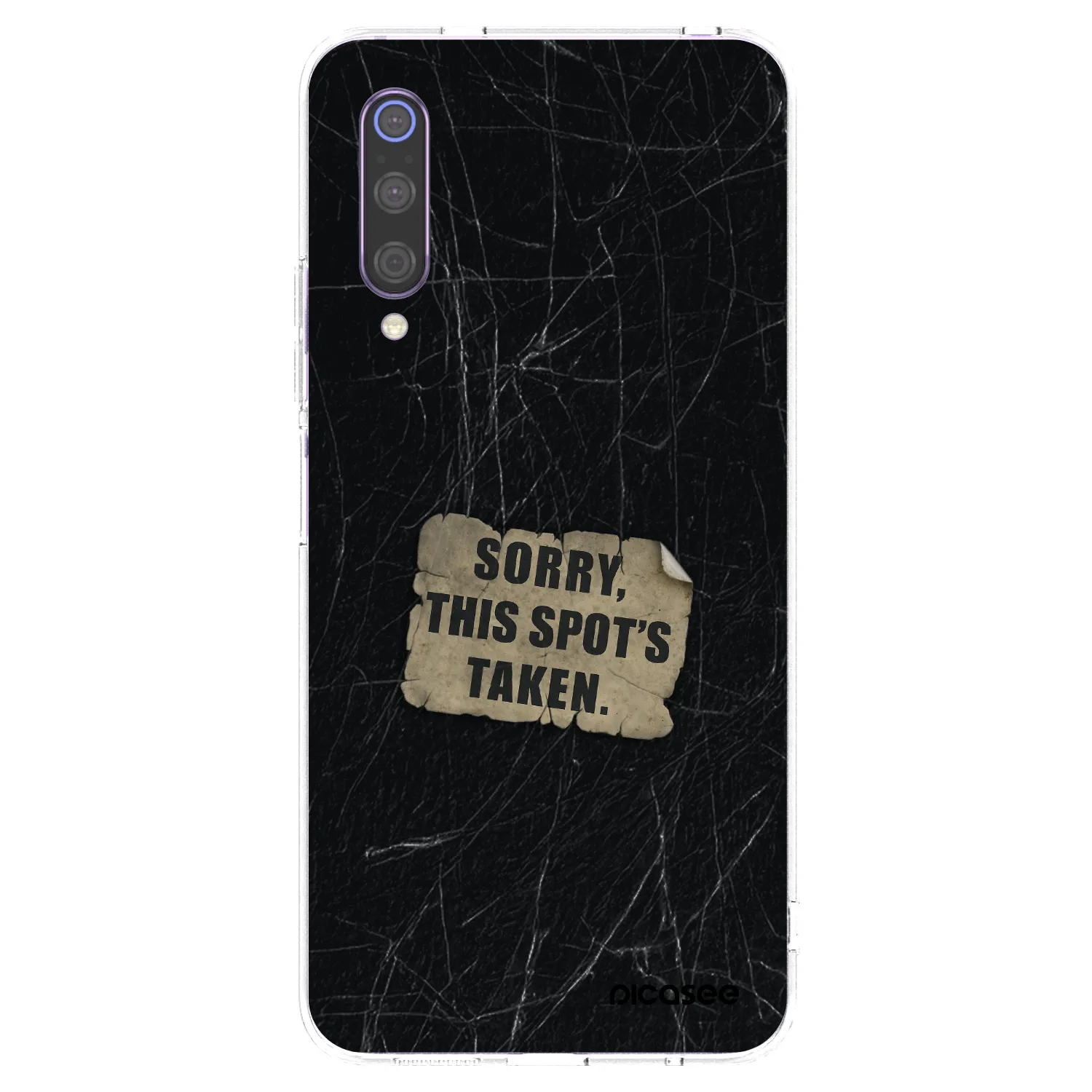 Picasee silikónový prehľadný obal pre Xiaomi Mi 9 - SORRY