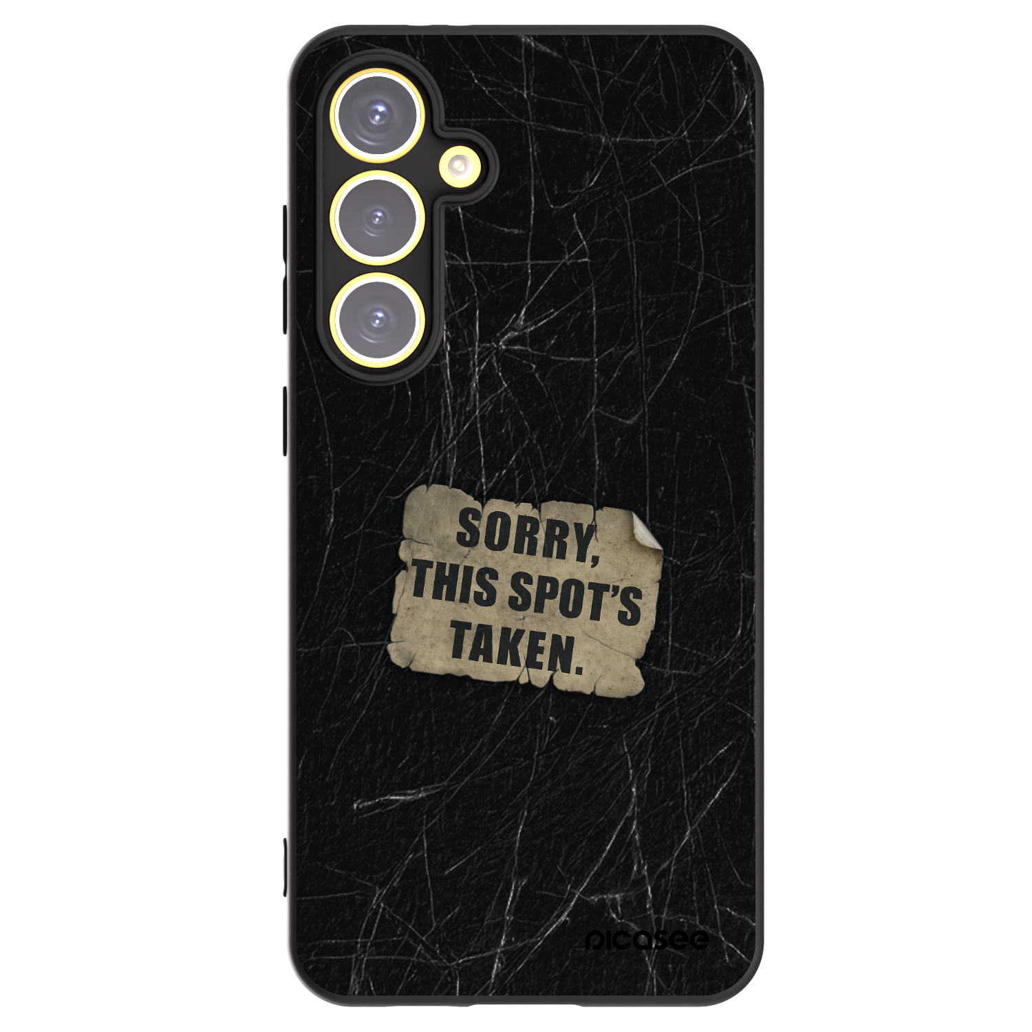 Picasee silikónový čierny obal pre Samsung Galaxy S24 FE S721B - SORRY