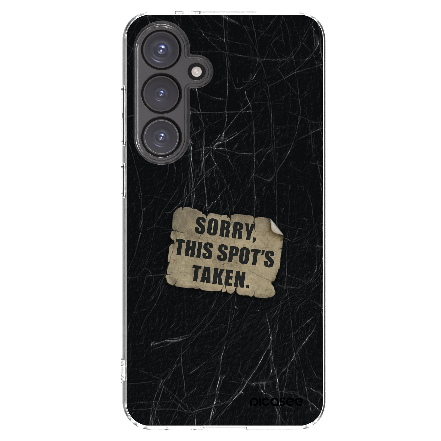Picasee silikónový prehľadný obal pre Samsung Galaxy S24 FE S721B - SORRY