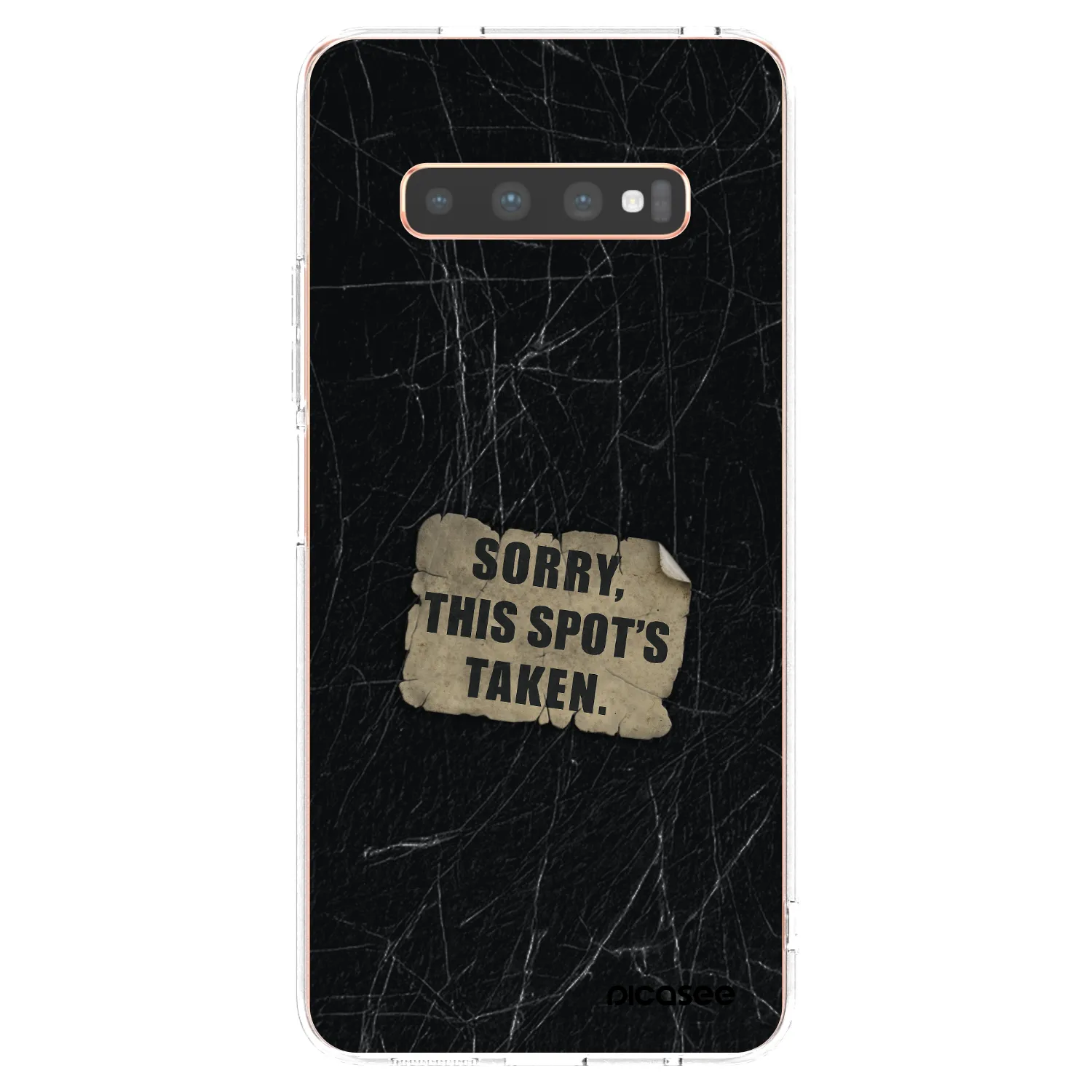 Picasee silikónový prehľadný obal pre Samsung Galaxy S10 Plus G975 - SORRY