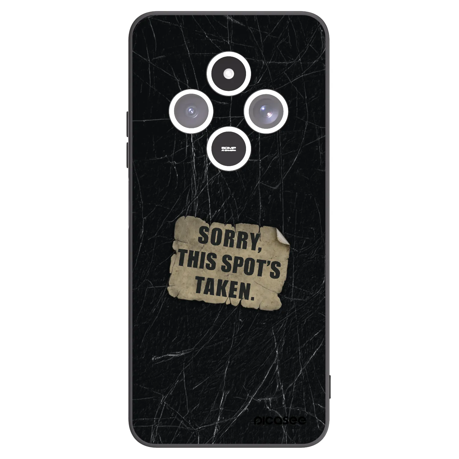 Picasee silikónový čierny obal pre Xiaomi Redmi 14C - SORRY