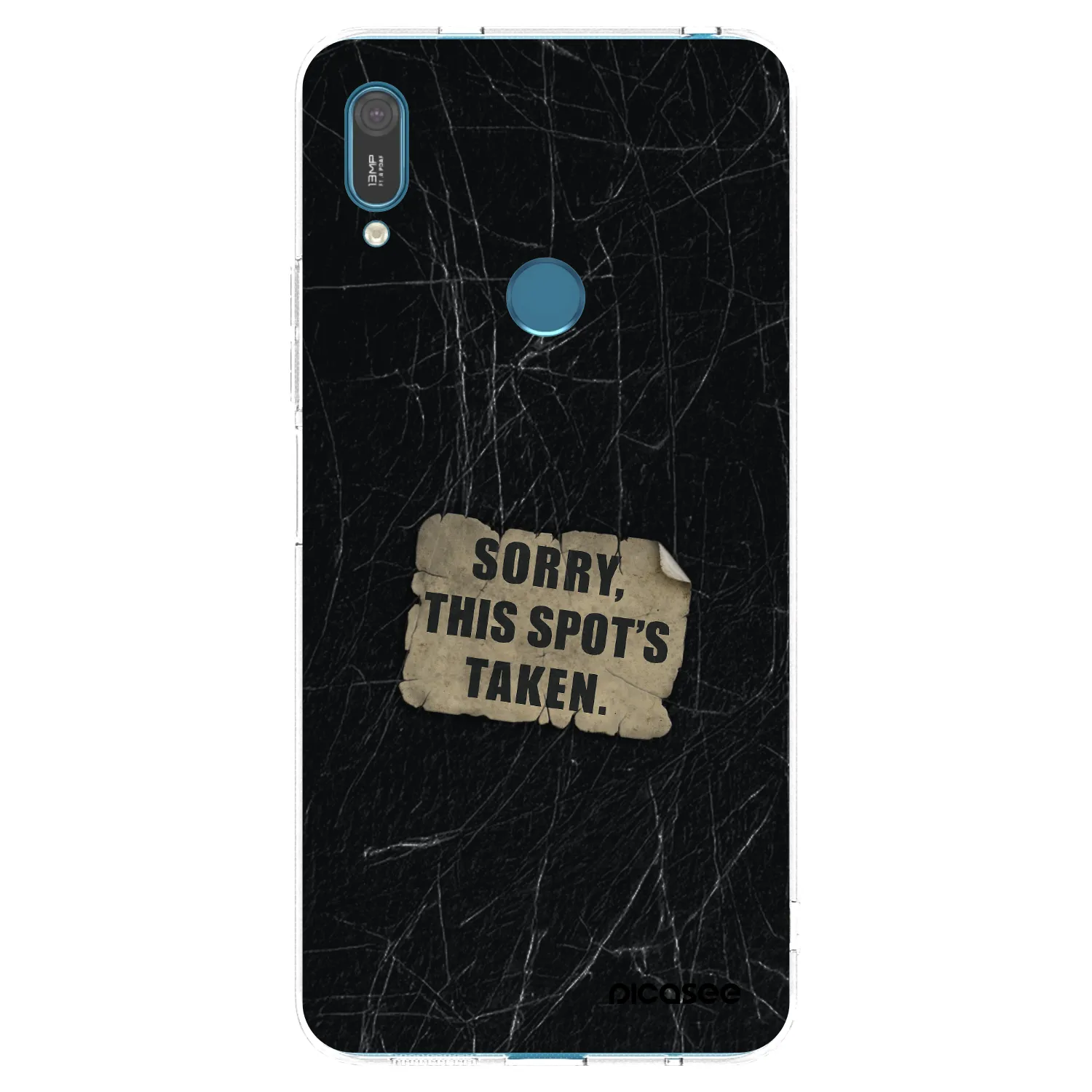 Picasee silikónový prehľadný obal pre Huawei Y7 2019 - SORRY