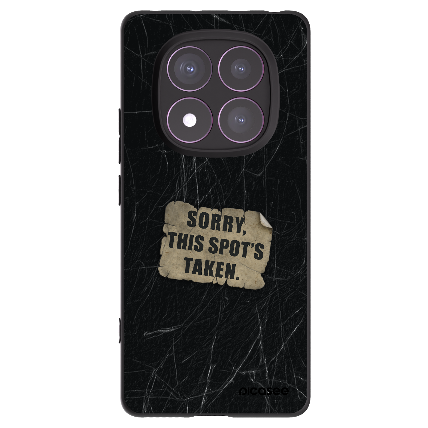 Silikónový čierny obal pre Xiaomi Redmi Note 14 Pro 4G - SORRY