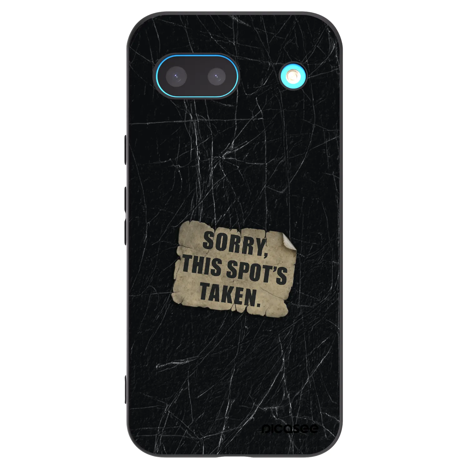 Picasee silikónový čierny obal pre Google Pixel 8a - SORRY