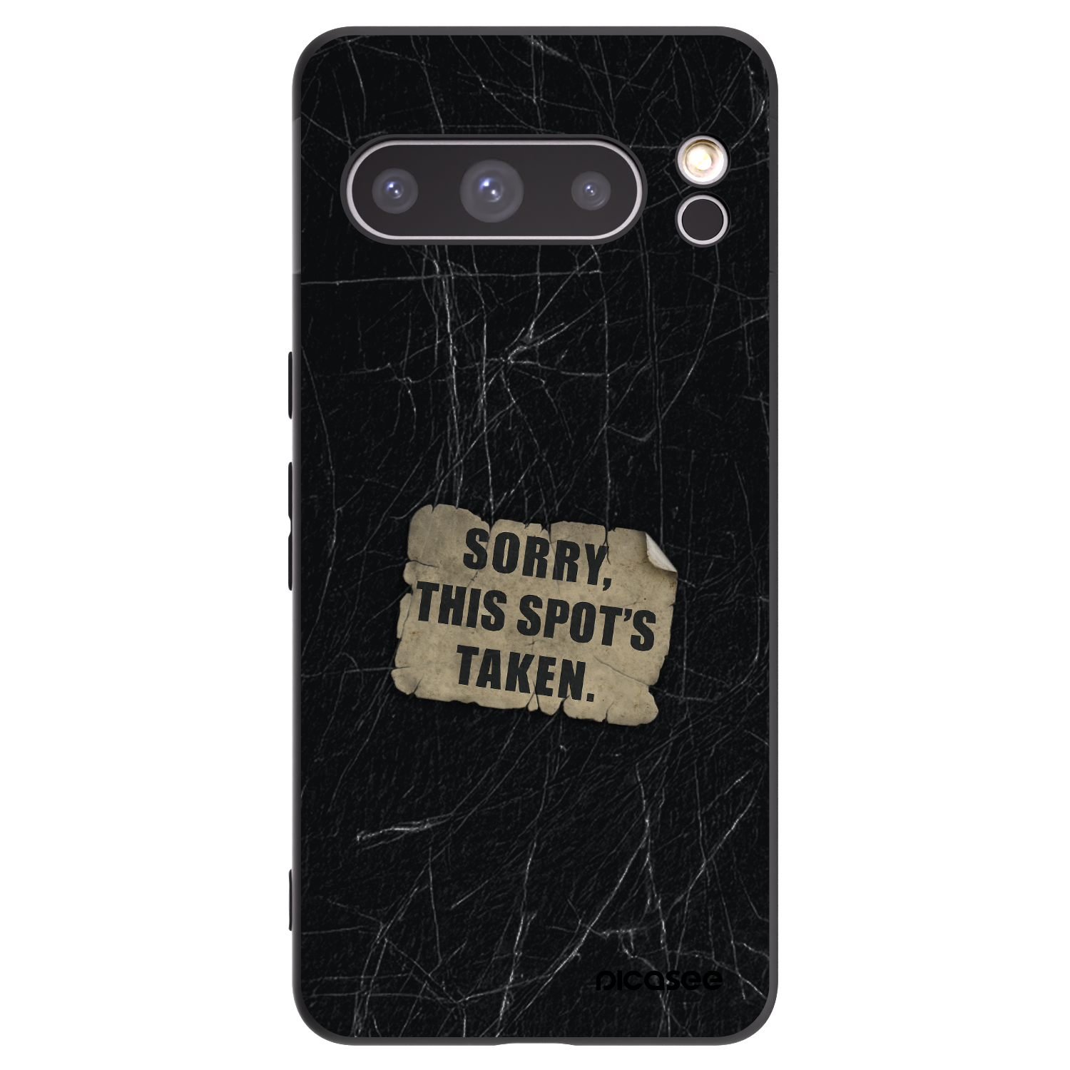 Picasee silikónový čierny obal pre Google Pixel 8 Pro - SORRY