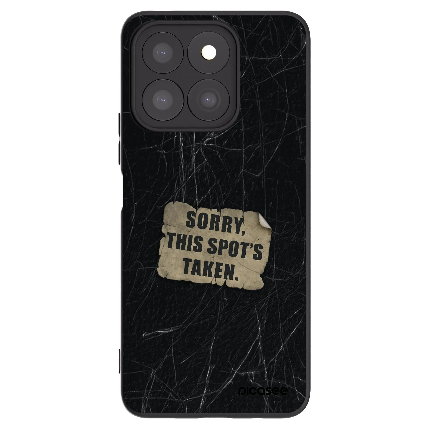 Picasee silikónový čierny obal pre Honor X8c - SORRY