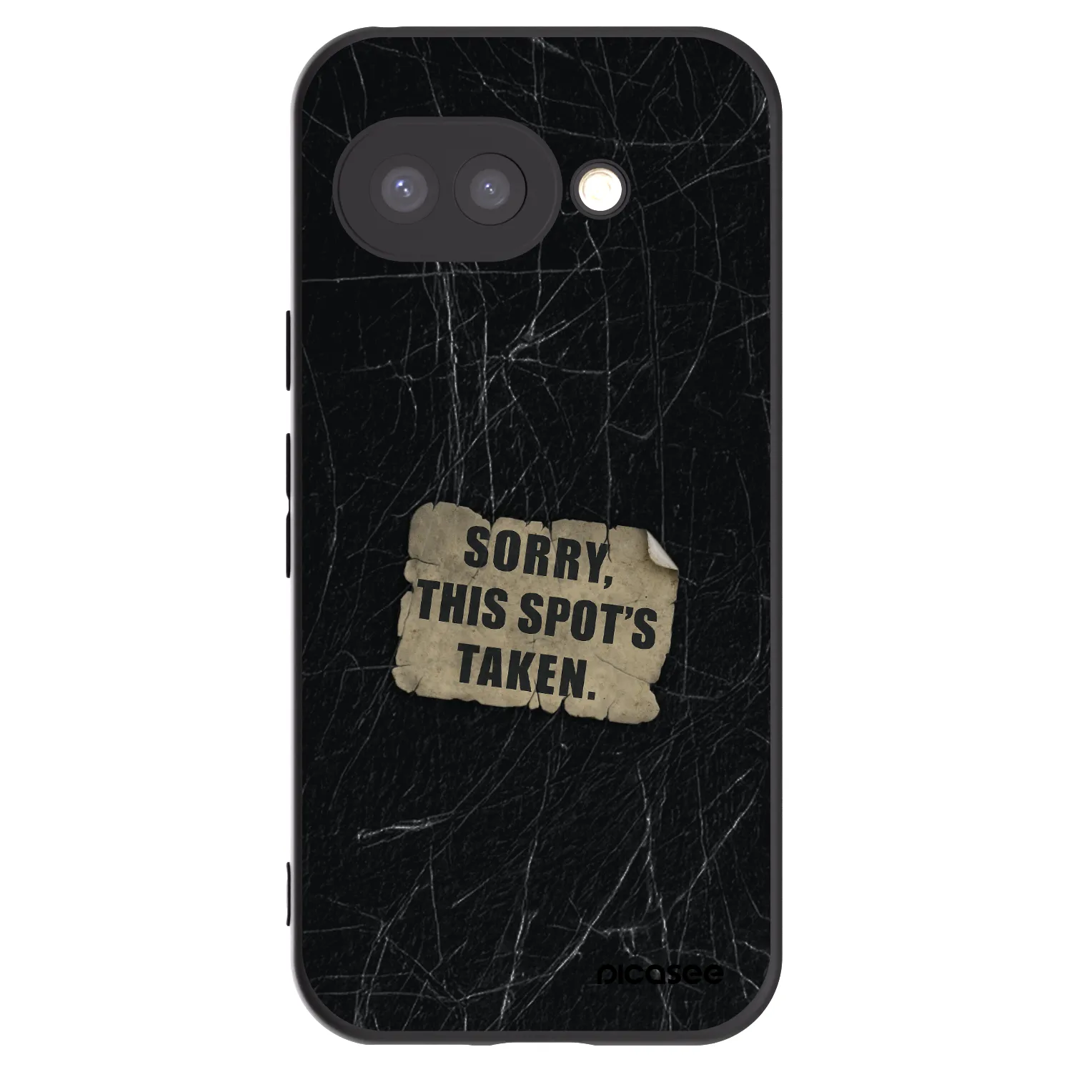 Picasee silikónový čierny obal pre Google Pixel 9a - SORRY