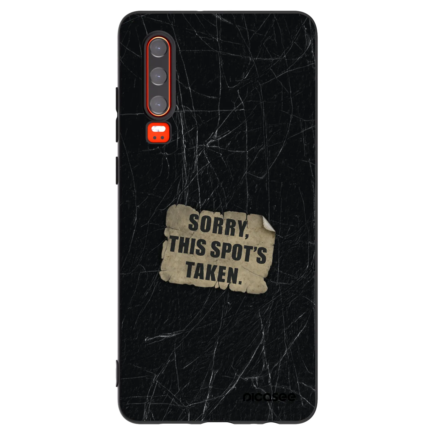 Picasee silikónový čierny obal pre Huawei P30 - SORRY