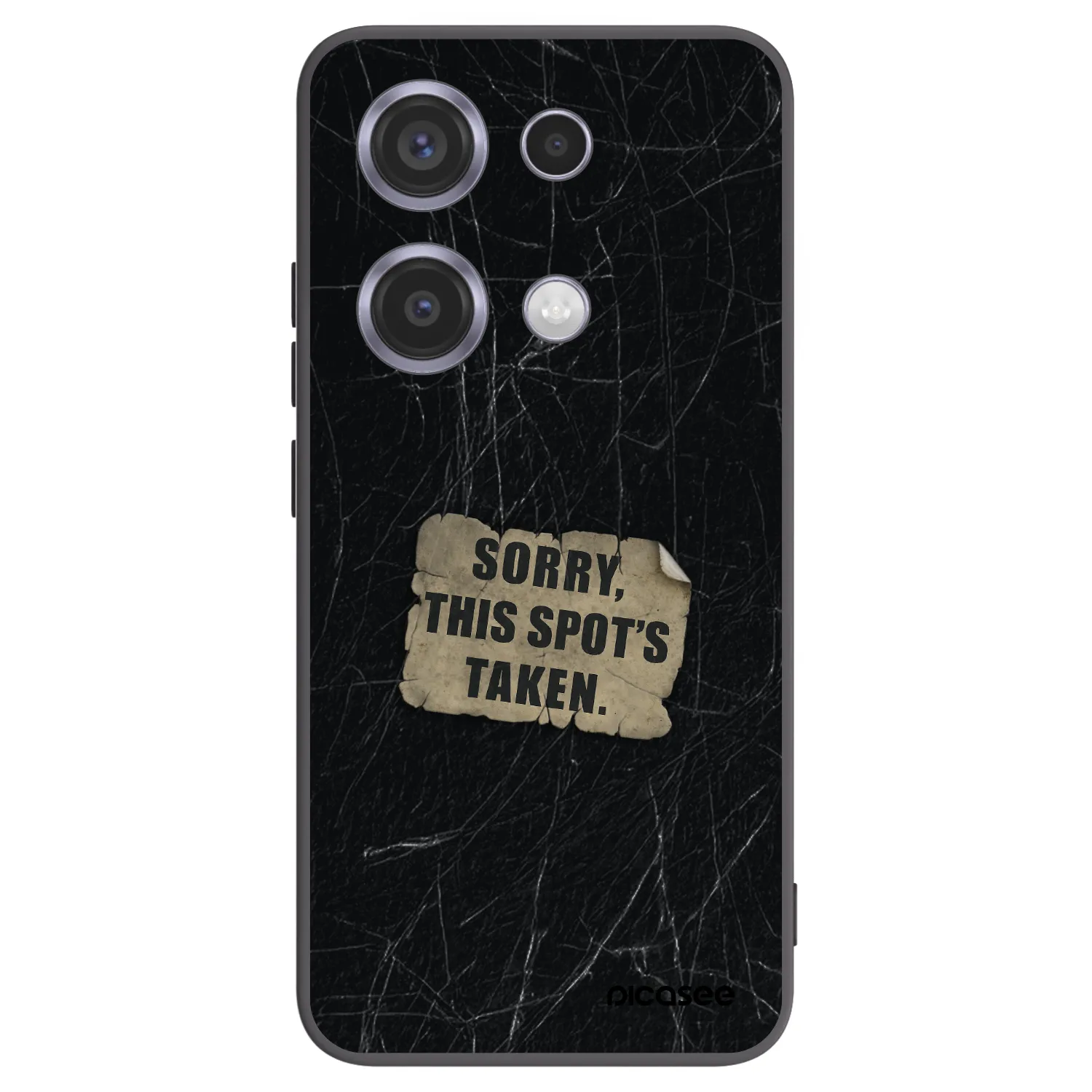 Picasee silikónový čierny obal pre Xiaomi Redmi Note 14S - SORRY