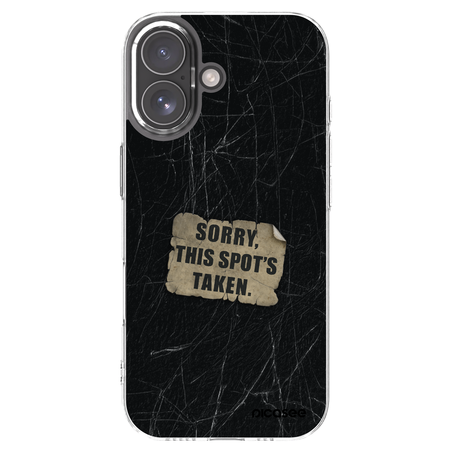 Picasee silikónový prehľadný obal pre Apple iPhone 17 - SORRY