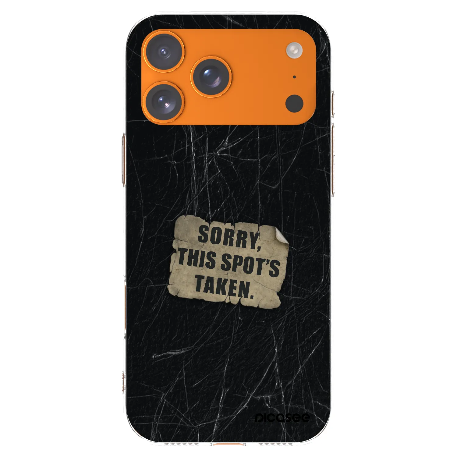 Picasee silikónový prehľadný obal pre Apple iPhone 17 Pro Max - SORRY