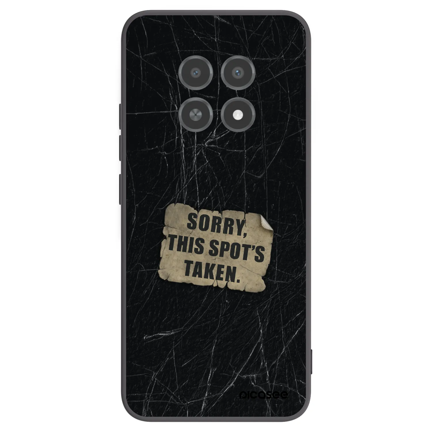 Picasee silikónový čierny obal pre Realme 12X - SORRY