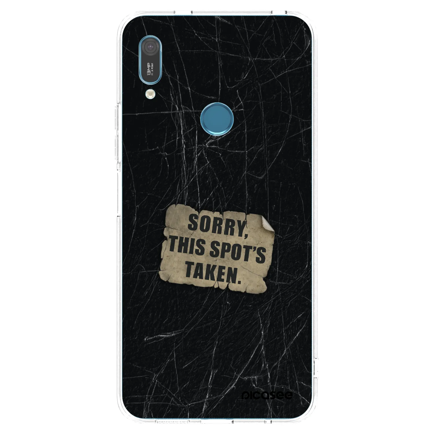 Picasee silikónový prehľadný obal pre Huawei Y6 2019 - SORRY