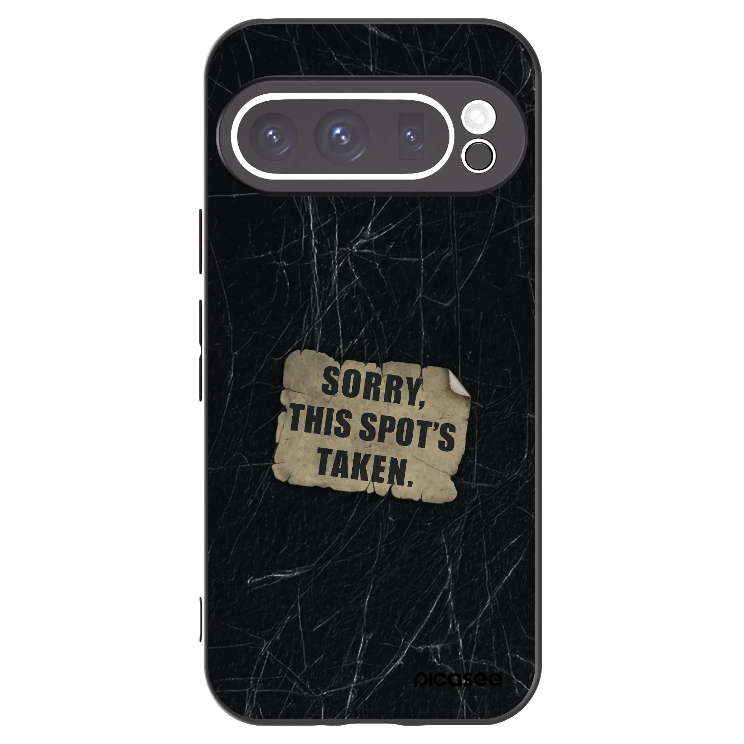 Picasee silikónový čierny obal pre Google Pixel 9 Pro XL - SORRY